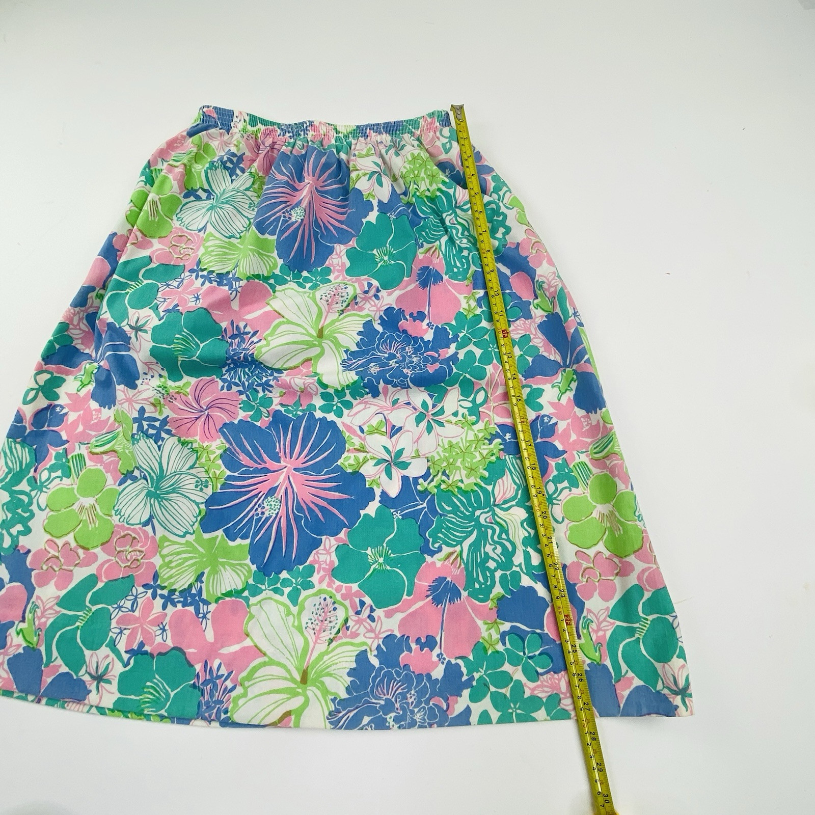 Vintage Lilly Pulitzer Floral Skirt Late 70s – Early 80s W/ Pockets! Waist 27-34