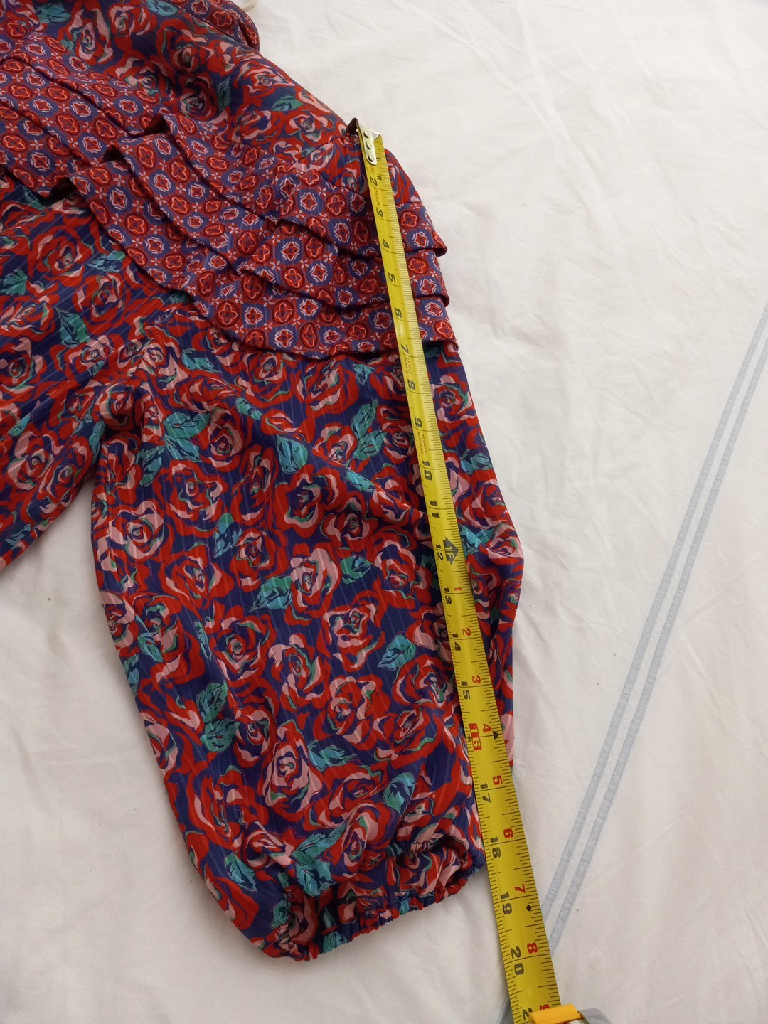 VTG Retro DIANE FREIS Original Dress Womens 1980s Midi Elastic Waist SIZE 10-12