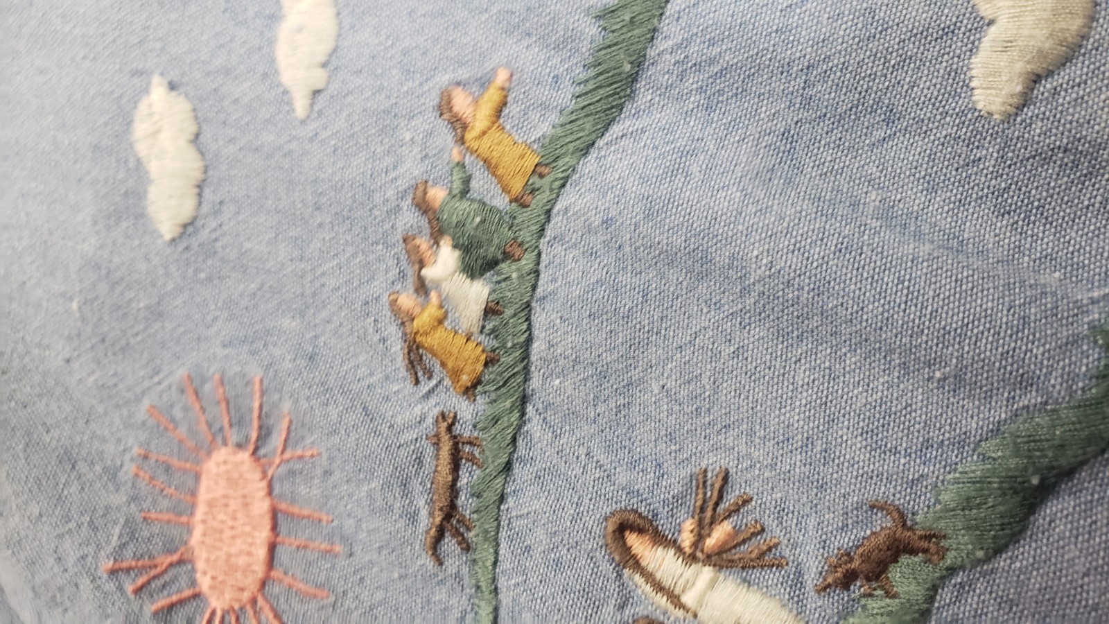 Cambridge Dry Goods Vintage Embroidered Native American Theme Button Up 16