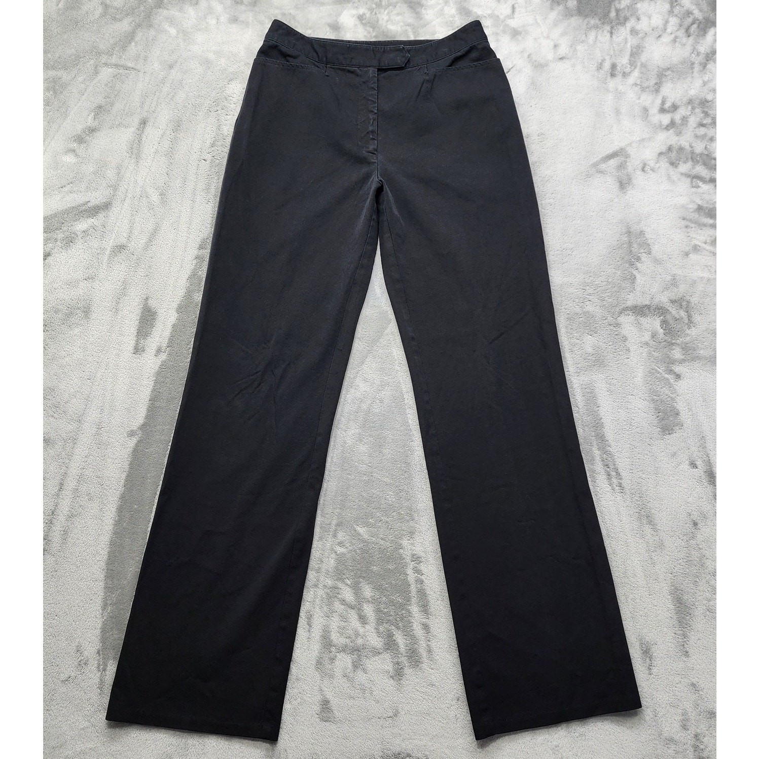 Vintage Classiques Entier Pants Womens 10 Black High Rise Flare Wide Leg Trouser