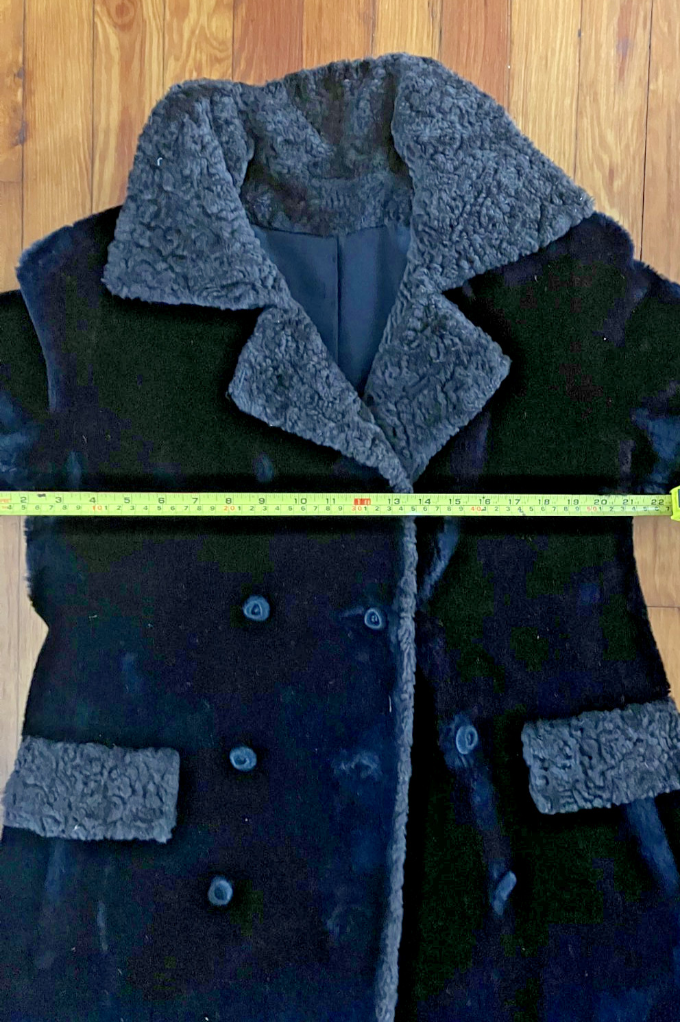 Faux Fur Trench Coat Sz M Vintage 60s Dark Brown Borgana Long Winter Jacket