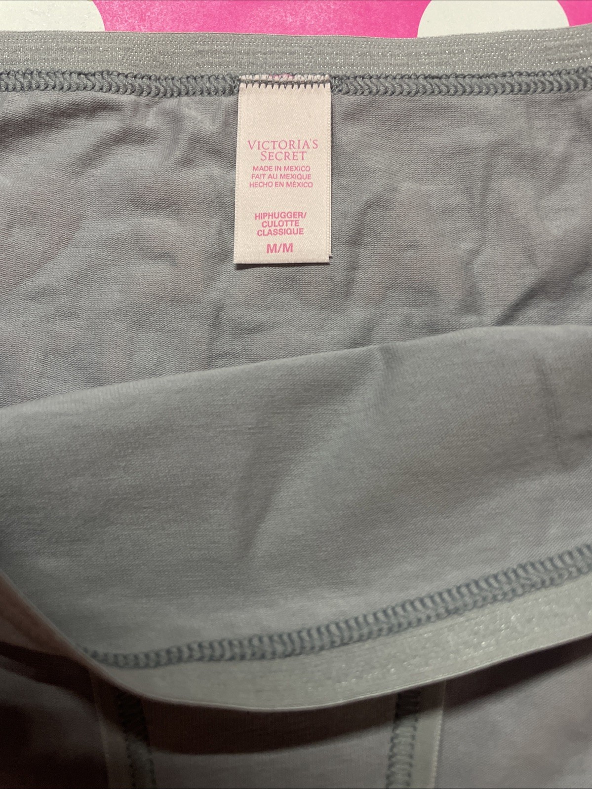 2014 Victoria Secret Vintage Cotton Logo Waist Hiphugger Panties M Make My Night