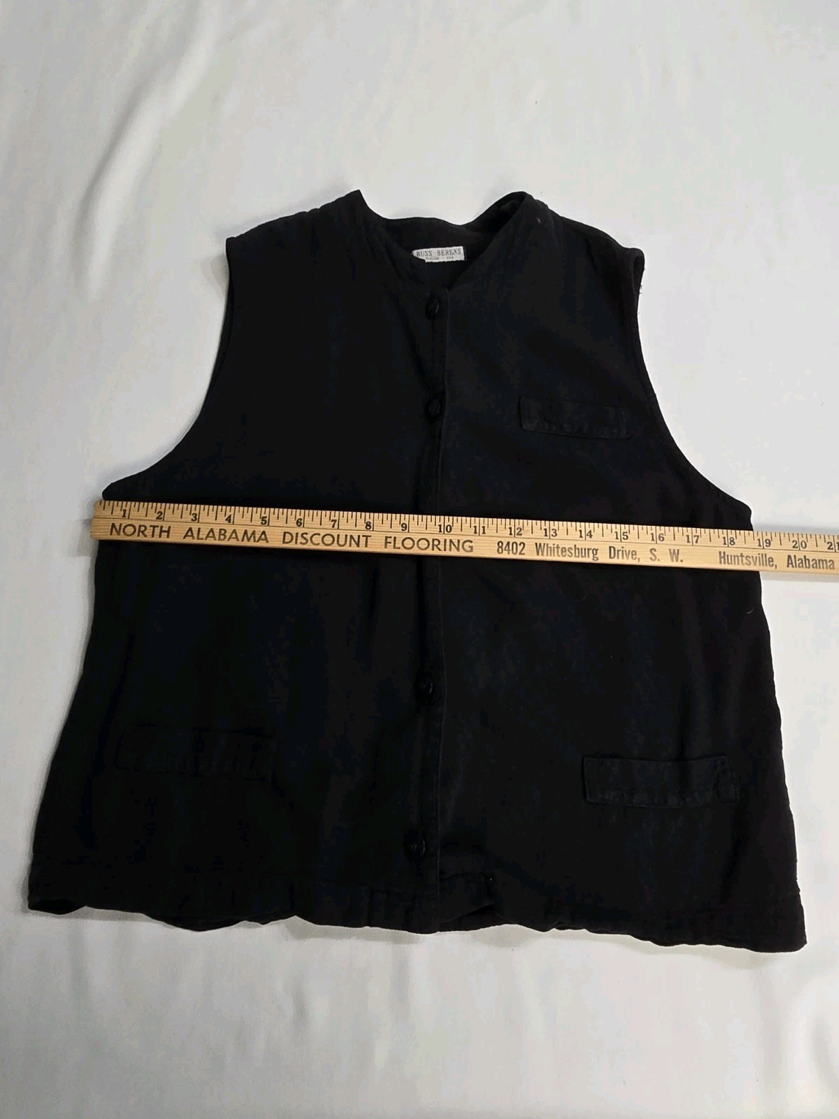Vintage Russ Berens Malibu California Button Up Sleeveless Top Vest Women’s M