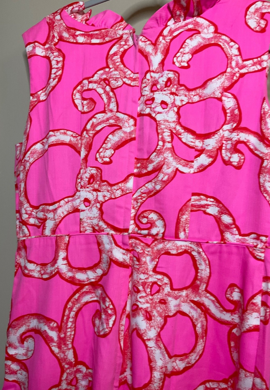 HOALOHA HAWAII 1970 VINTAGE ABSTRACT PINK/RED MAXI DRESS EXC.20” BUST NO SIZE