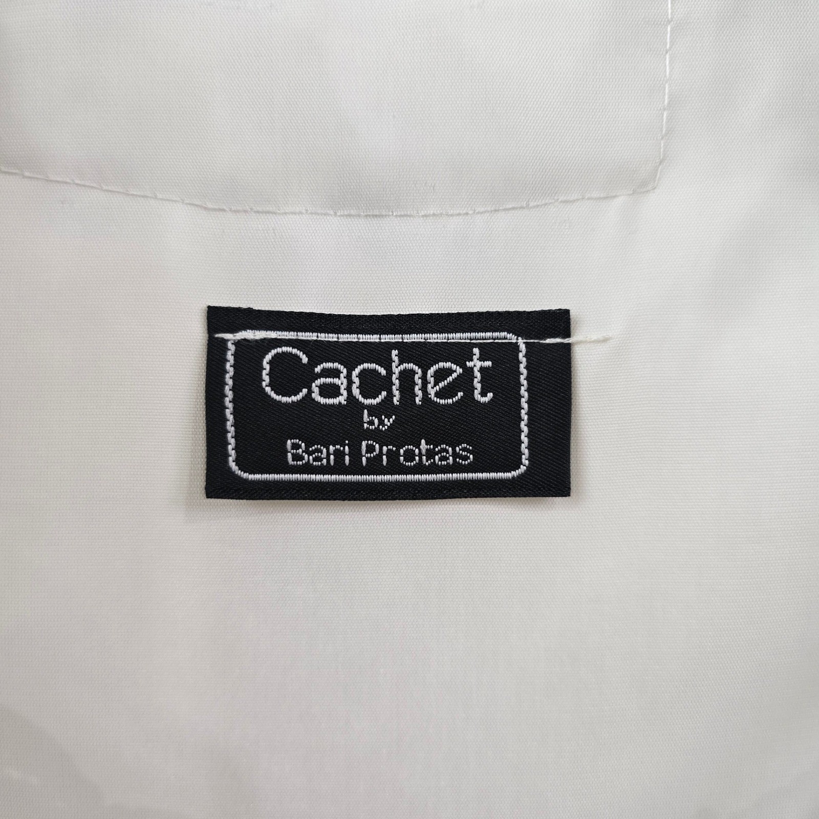 Cachet Ivory Lace Puff Sleeve Corset Top Button Up Romantic USA Pearl Buttons Sm