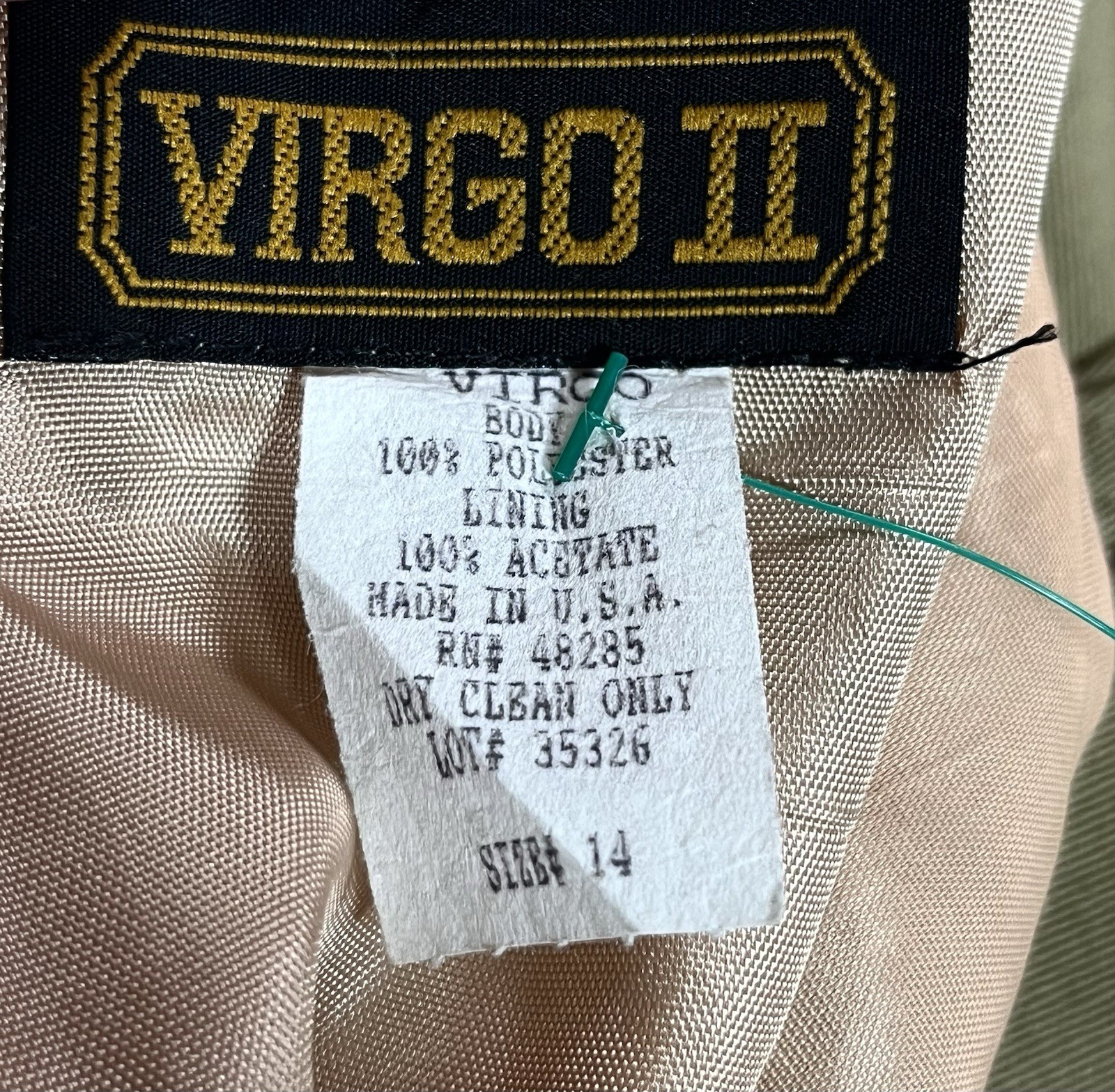 Virgo II Women’s Vintage Sheath Maxi Dress Size 14 Sleeveless Crepe Floral