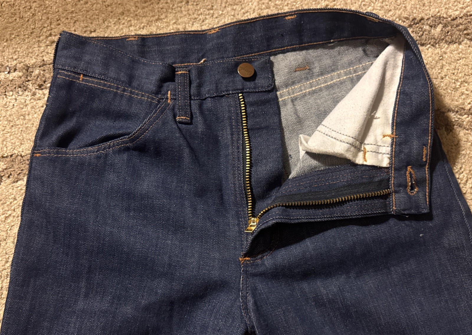 Vtg 1970’s Women’s Wrangler 938 High Waist Bootcut Jeans Talon Zip Sz 26×35 USA