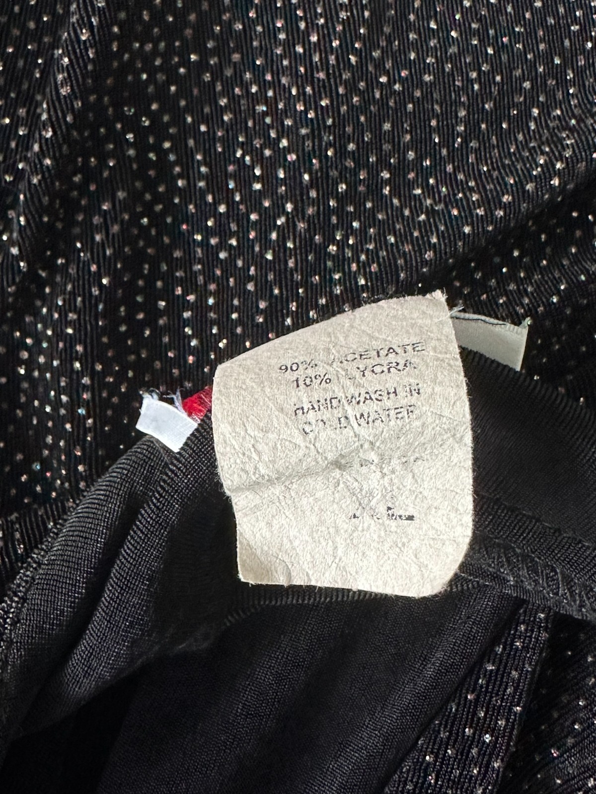 Vintage Amanda Black w/ Iridescent Sparkle Open Front Stretch Cardigan – Women’s