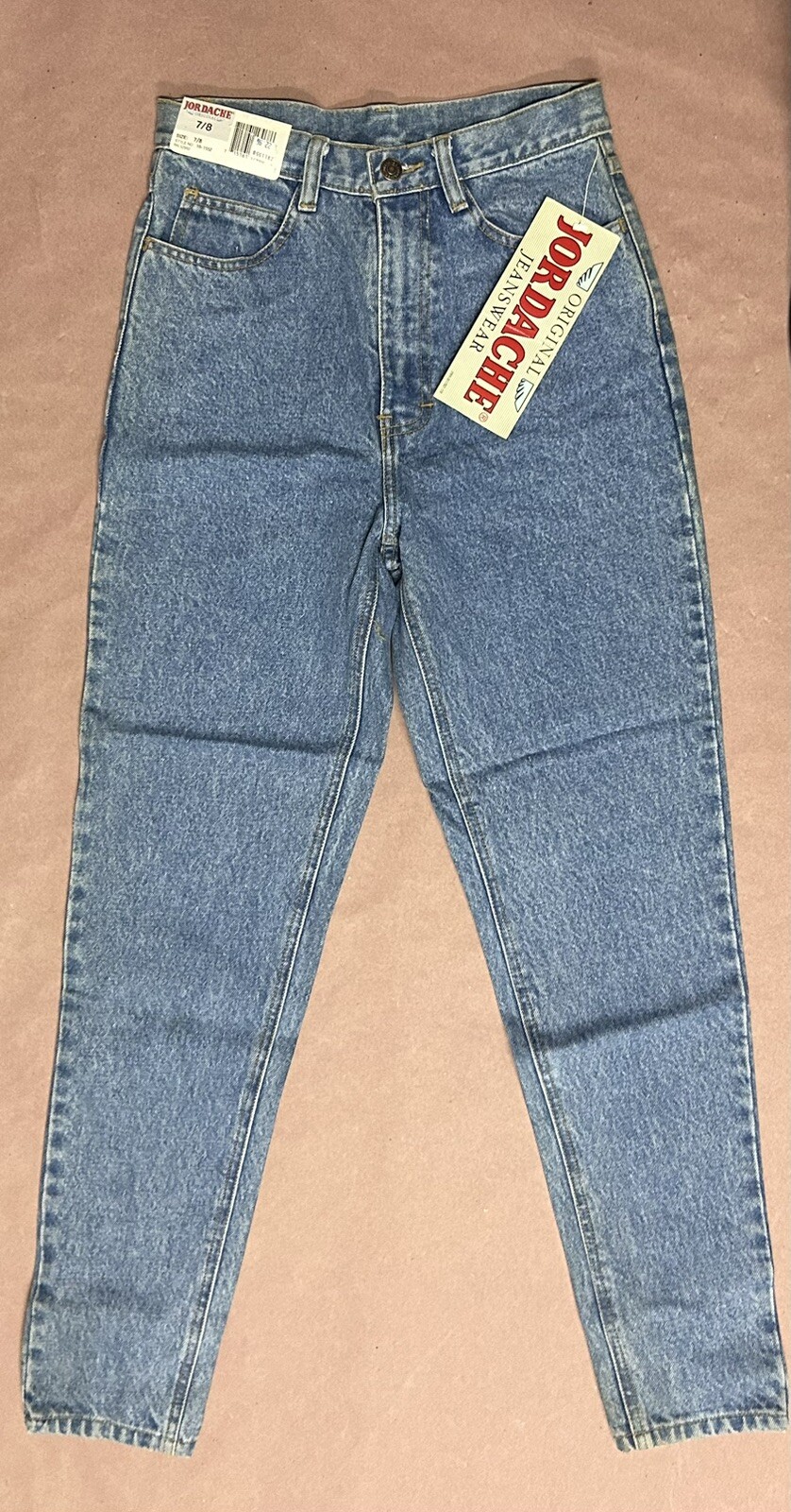 Vintage 1990’s Jordache Womens Double Buckle Jeans, Deadstock NWT, Size 7/8