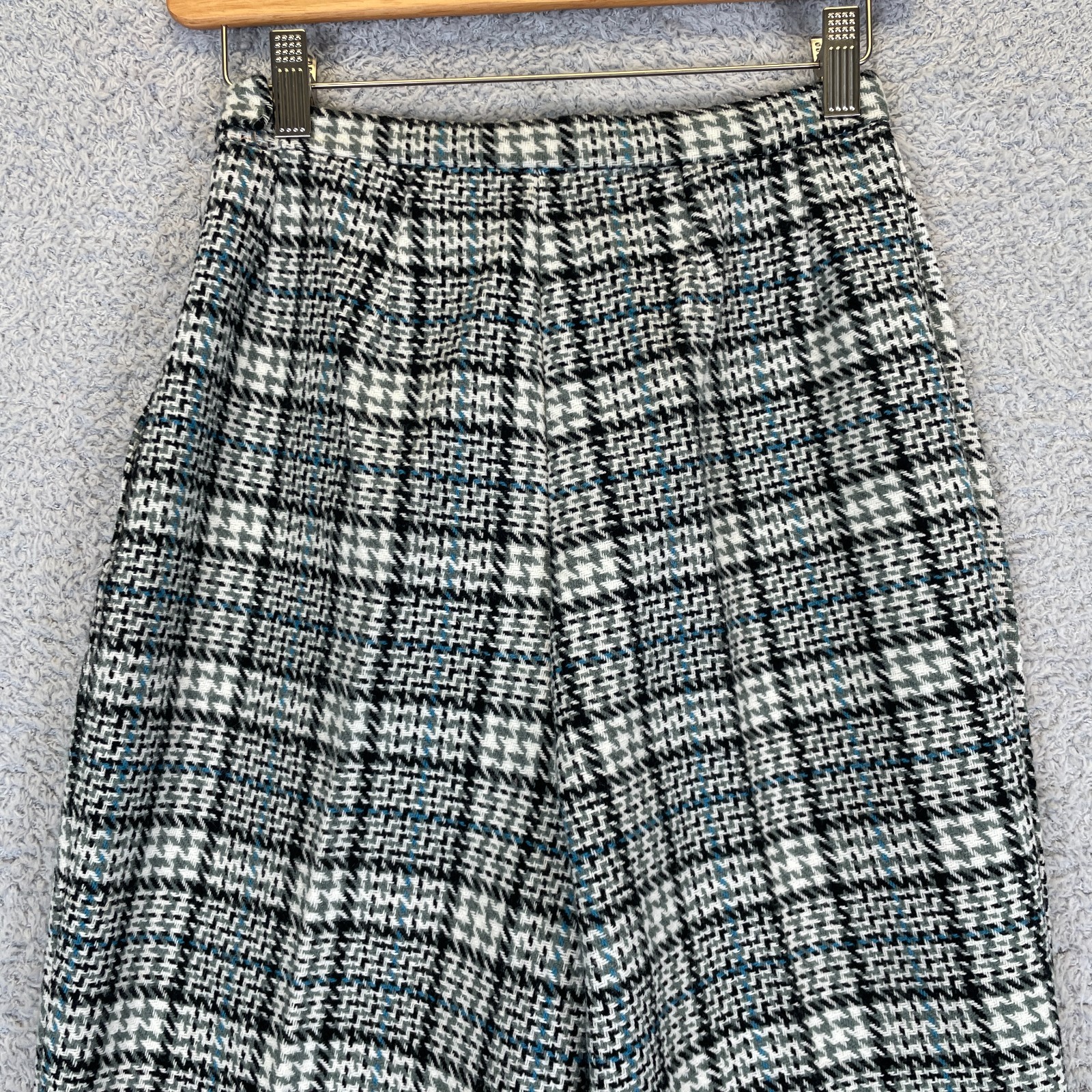 Vintage 70s Preppy Retro Prince of Wales Check Glen Plaid Pants 26″x31″ Japan