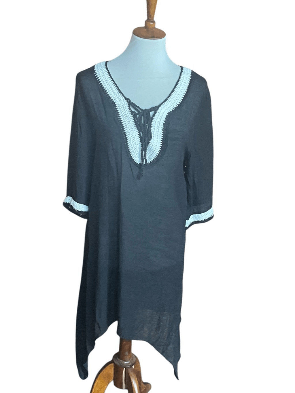 Divas Limited Black Summer Cover Up Loungewear Size Small-NWT