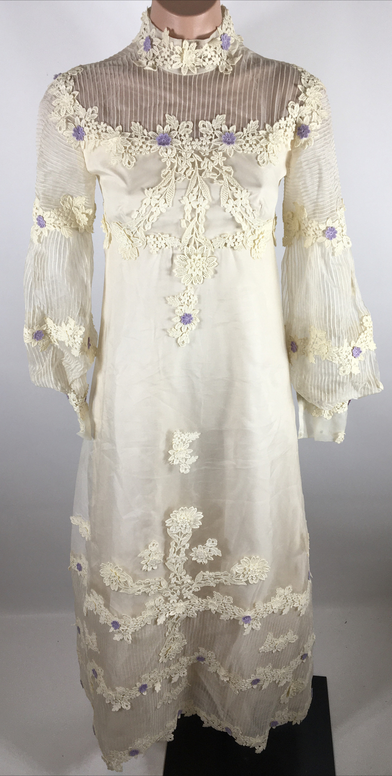 VTG Brides World Designer Collection Floral Cottagecore Prairie Wedding Dress