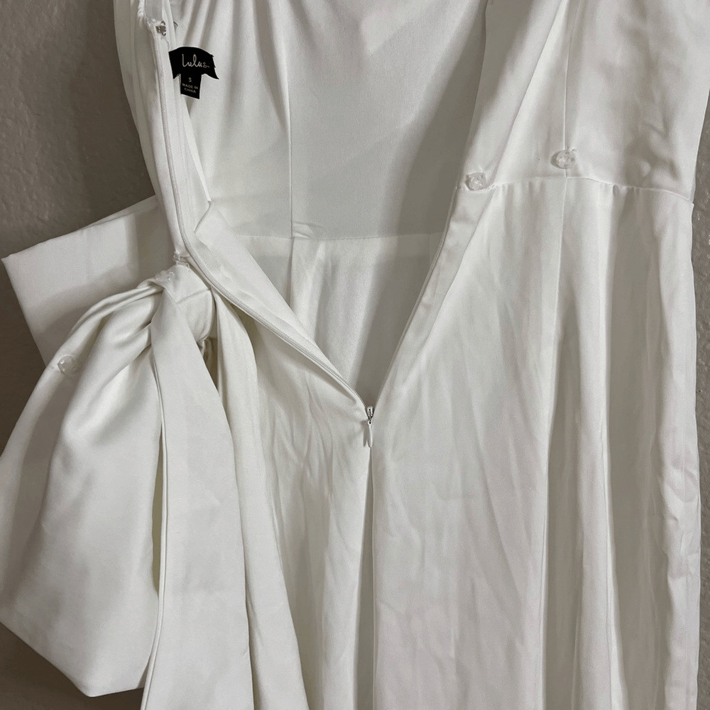 Lulus Beloved Bliss Ivory Strapless Slim Leg Bow Jumpsuit