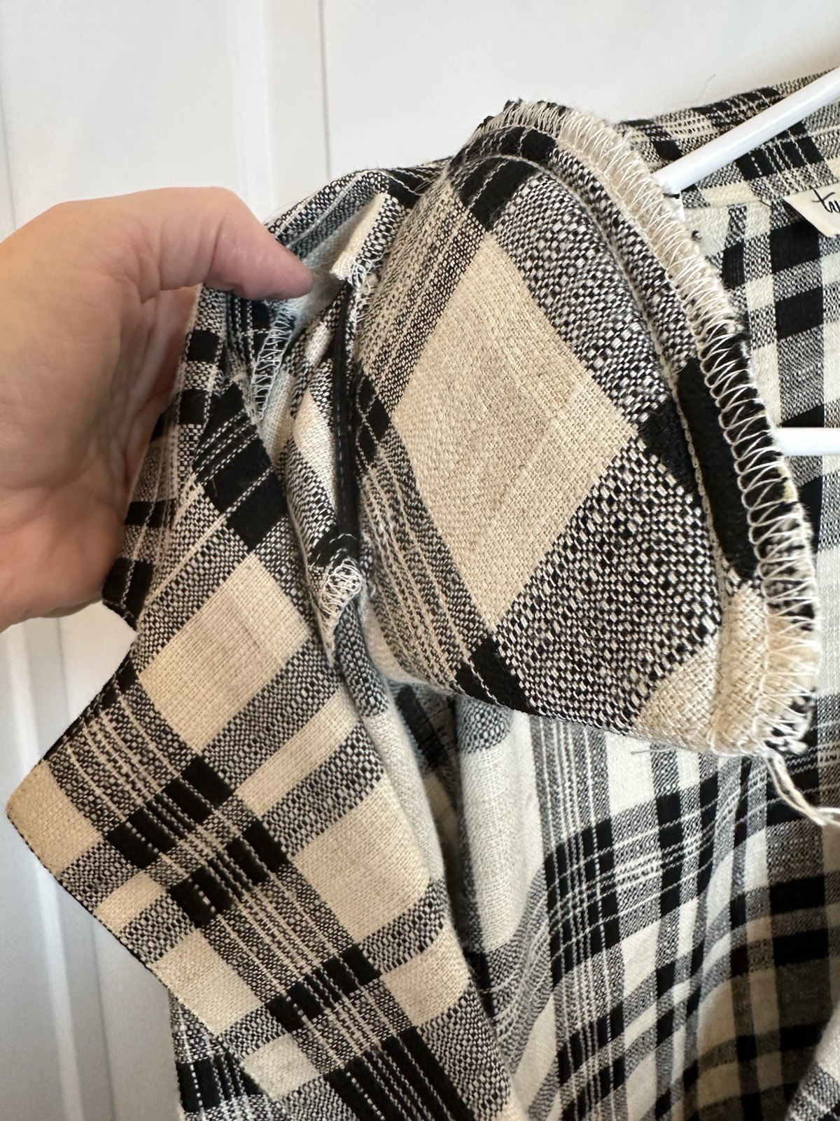 Vintage Two Twenty Plaid black-and-white oversized vintage blazer 1980s large 14