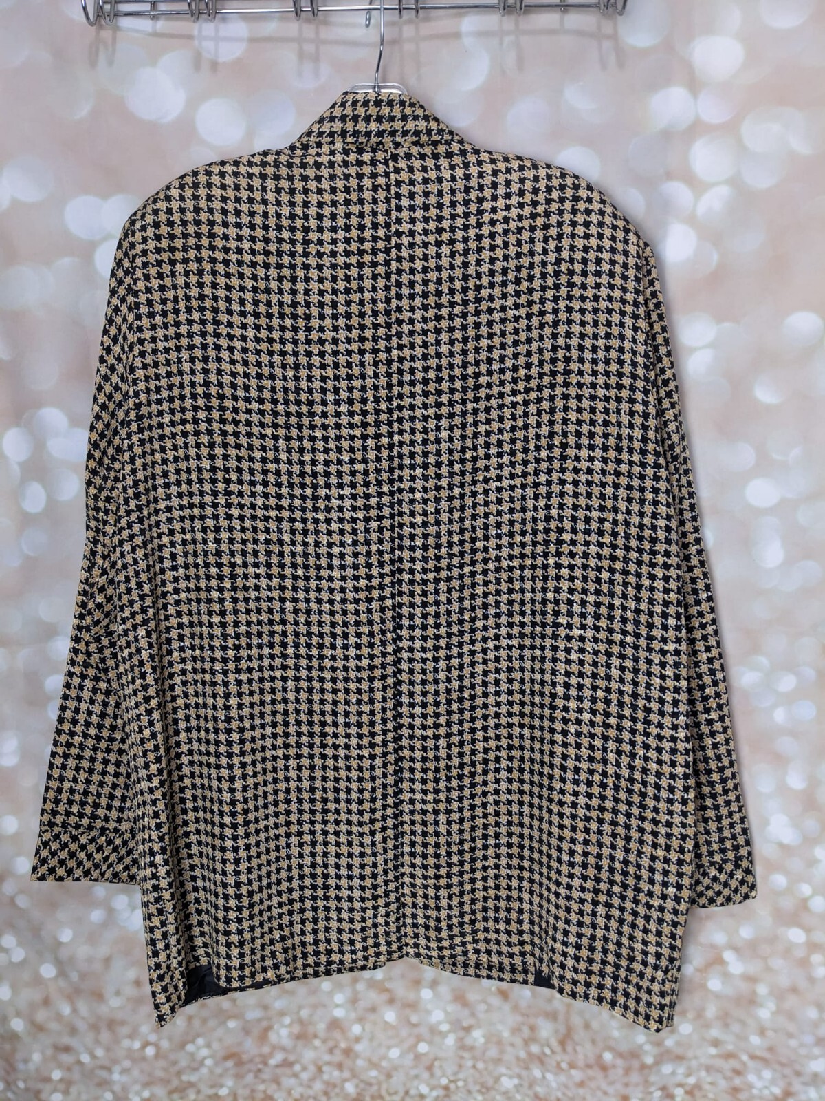 Jo Hanna York By Joan Davis Women’s Vtg Artistic Houndstooth 2-PC Shirt & Blazer