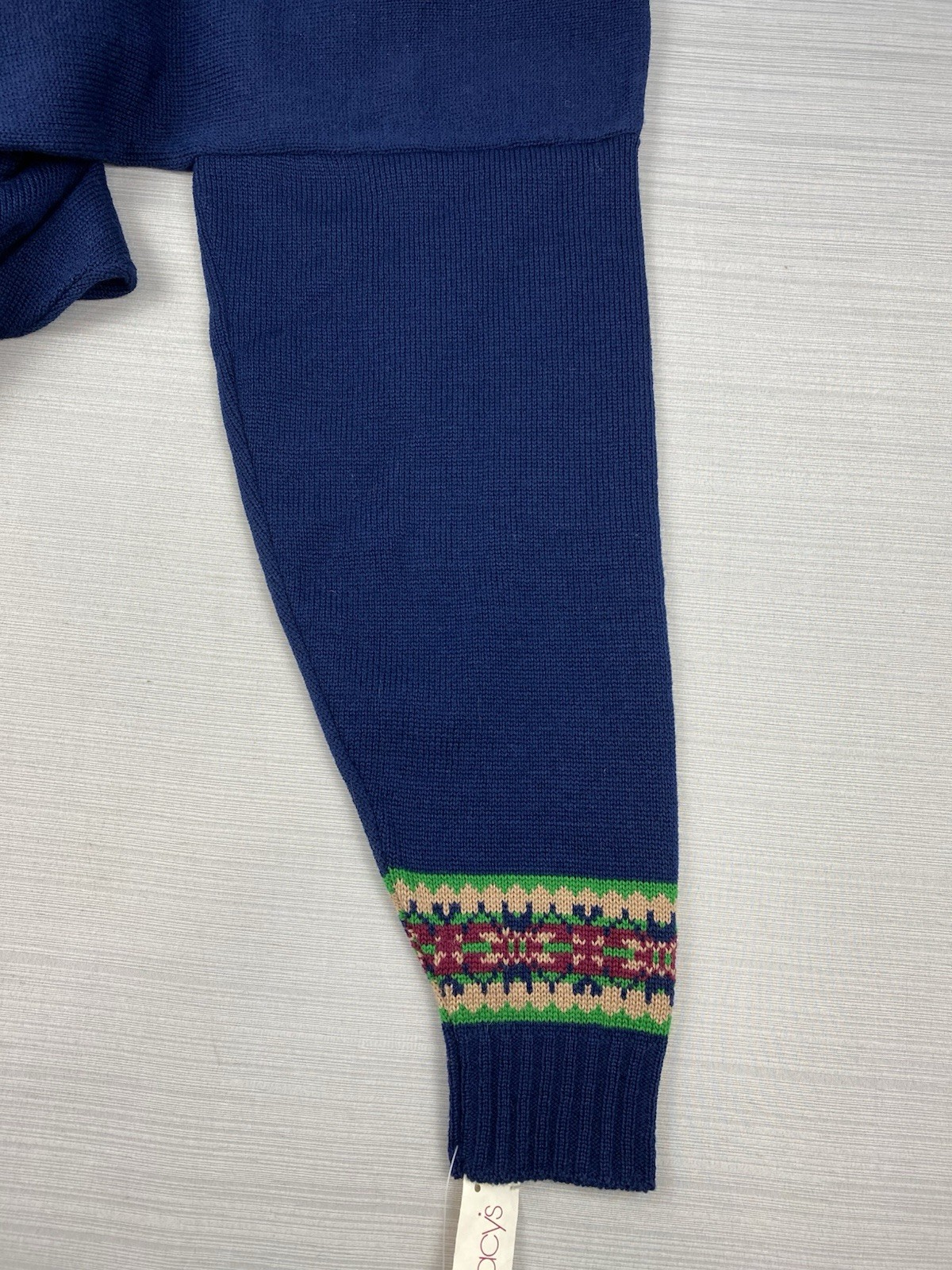 Pendleton Navy 100% Virgin Wool V-Neck Sweater Medium Vintage NWT