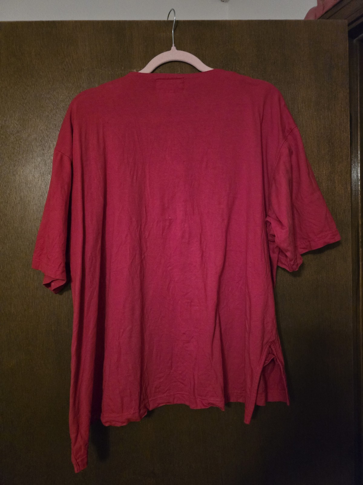 VTG GENE EWING FOR BIS WOMAN CALIFORNIA SUNWASH 1X RED V-NECK T-SHIRT