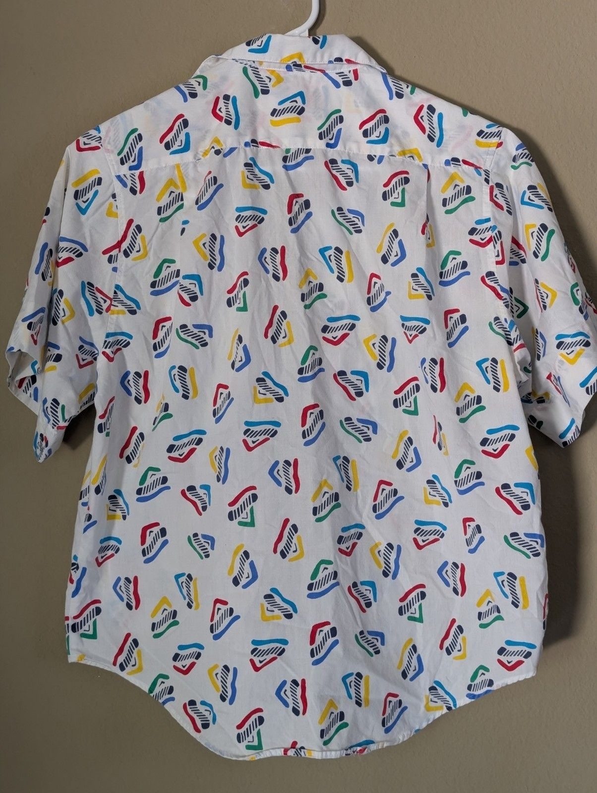 Vintage Carriage Court Classic Camp Shirt Red Blue Yellow Green Size 4 Women’s