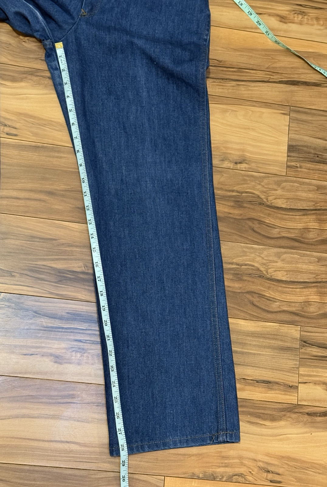 Vintage 1970s Jeans JTF Straight Wide Leg Talon Zip 26×28.5 Soft Pair A