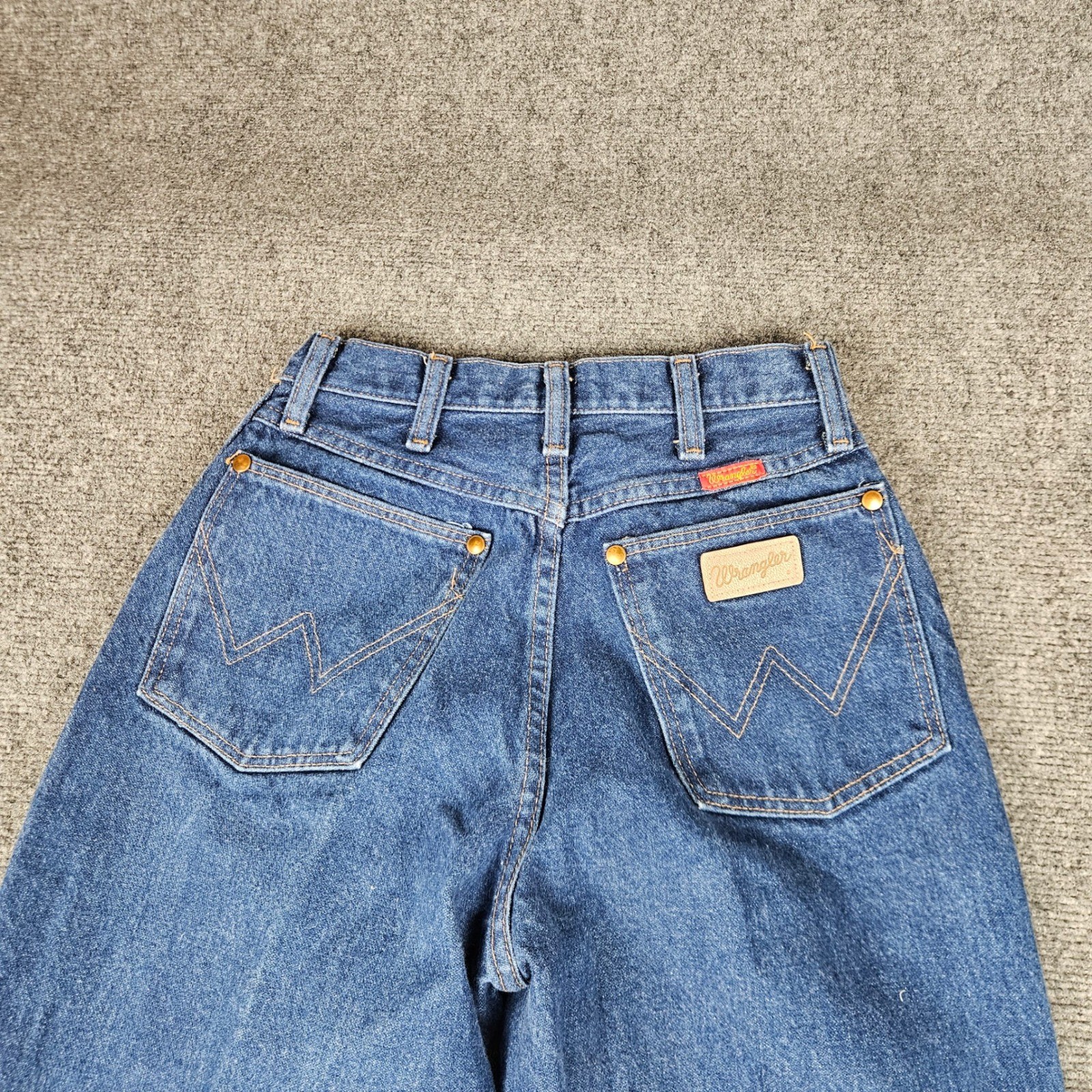 Wrangler 12MWZG Vintage High Waisted Western Jeans Made in USA Blue 5/6 x 34