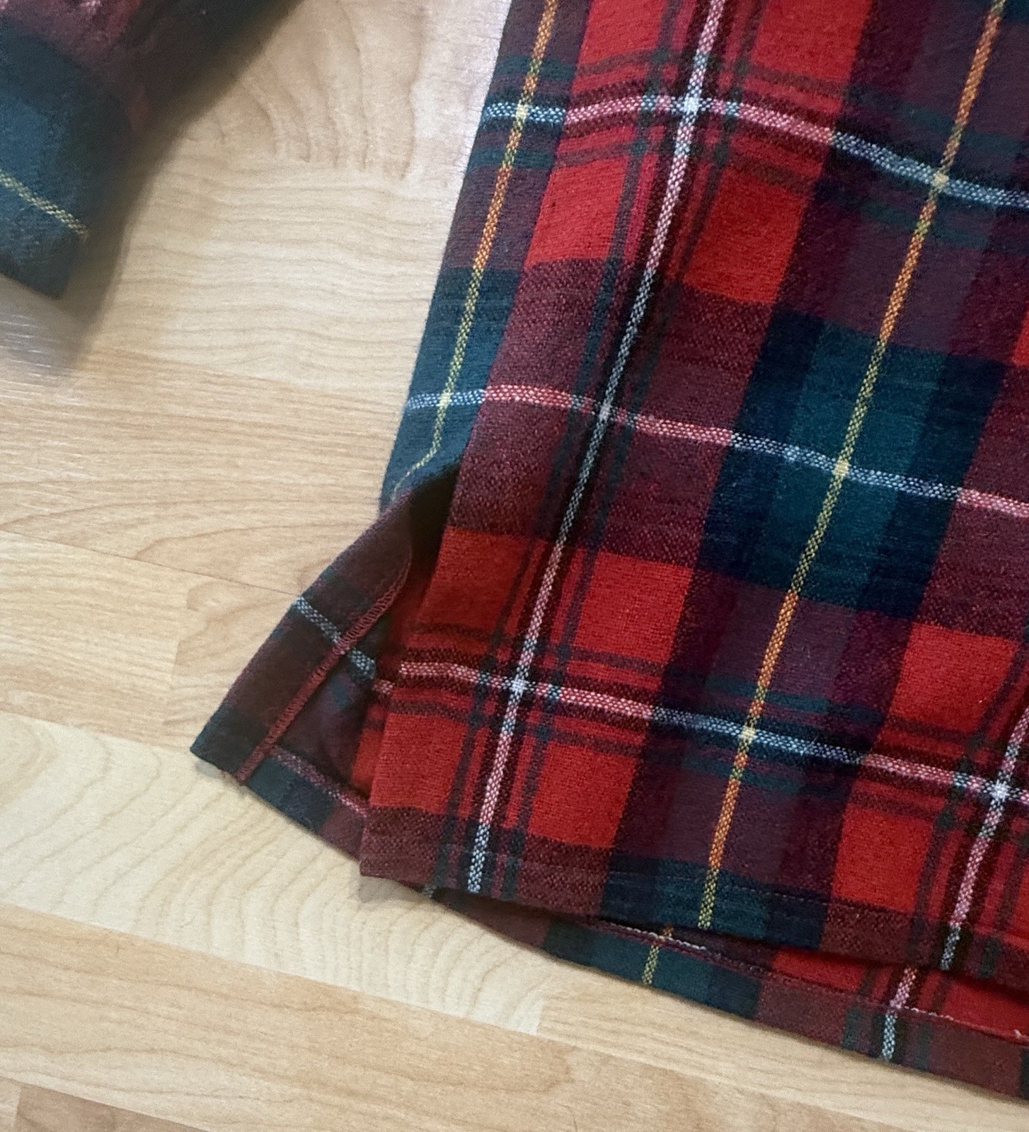 Rare Vintage Ralph Lauren Wool Tartan Plaid Button Down Woman’s Shirt Med-Lg