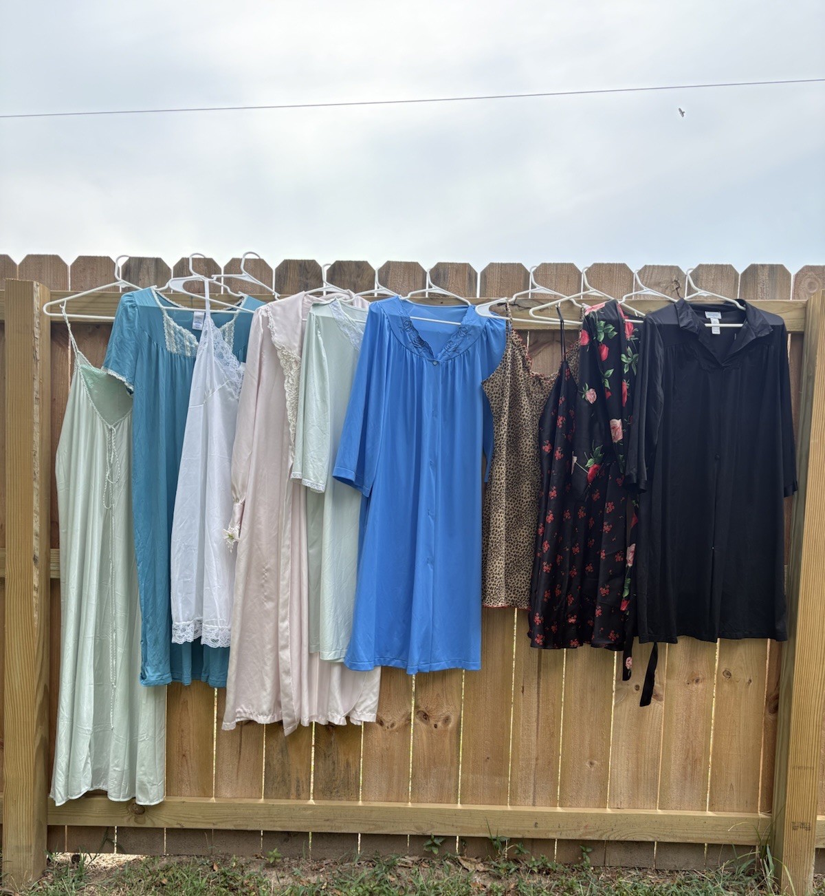 Lot Of 10 Pieces Vintage Nightgowns And Robes Moomoos Slips Lingerie L/XL