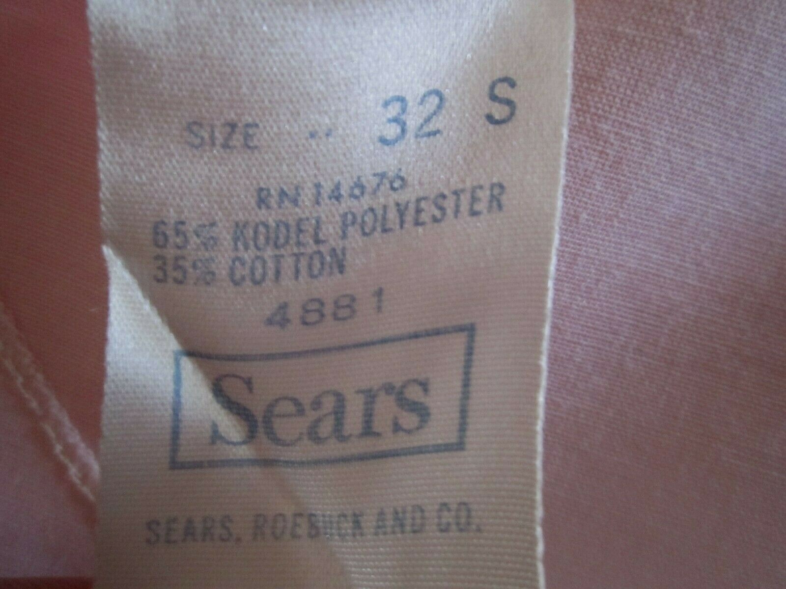 Vintage Sears & Roebuck Slip Full Size 32 Short Pink Cotton Blend NIP Opened