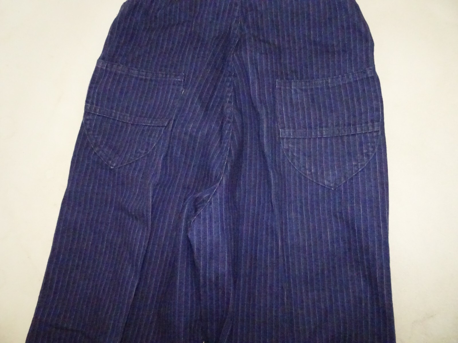 Vintage 80s Oshkosh Pinstripe Overalls Women’s Juniors 11 Blue Farm Bibs Work US