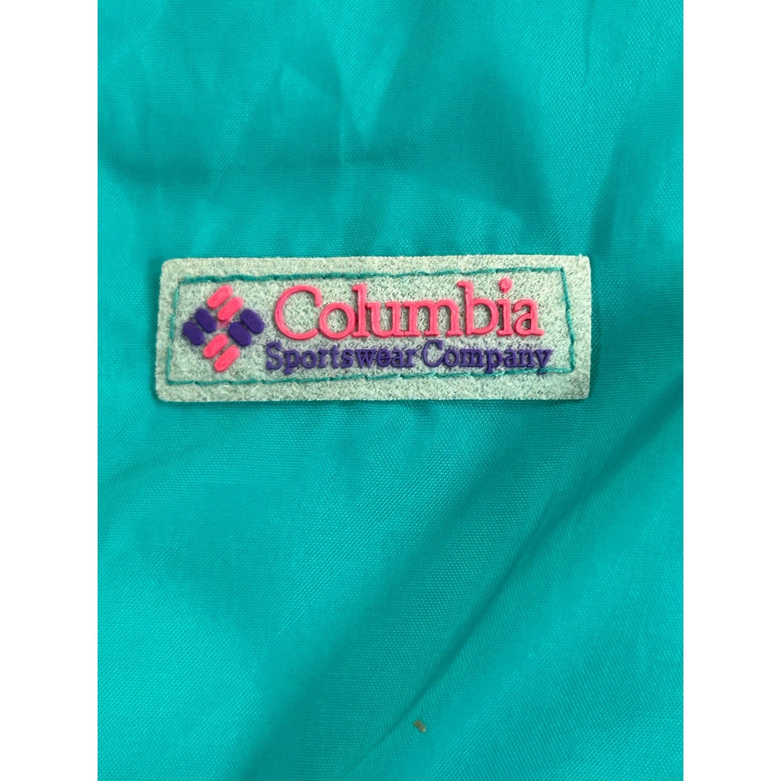 Vintage Columbia Reversible Puffer Bomber Jacket Adult Purple Teal Full Zip 90s