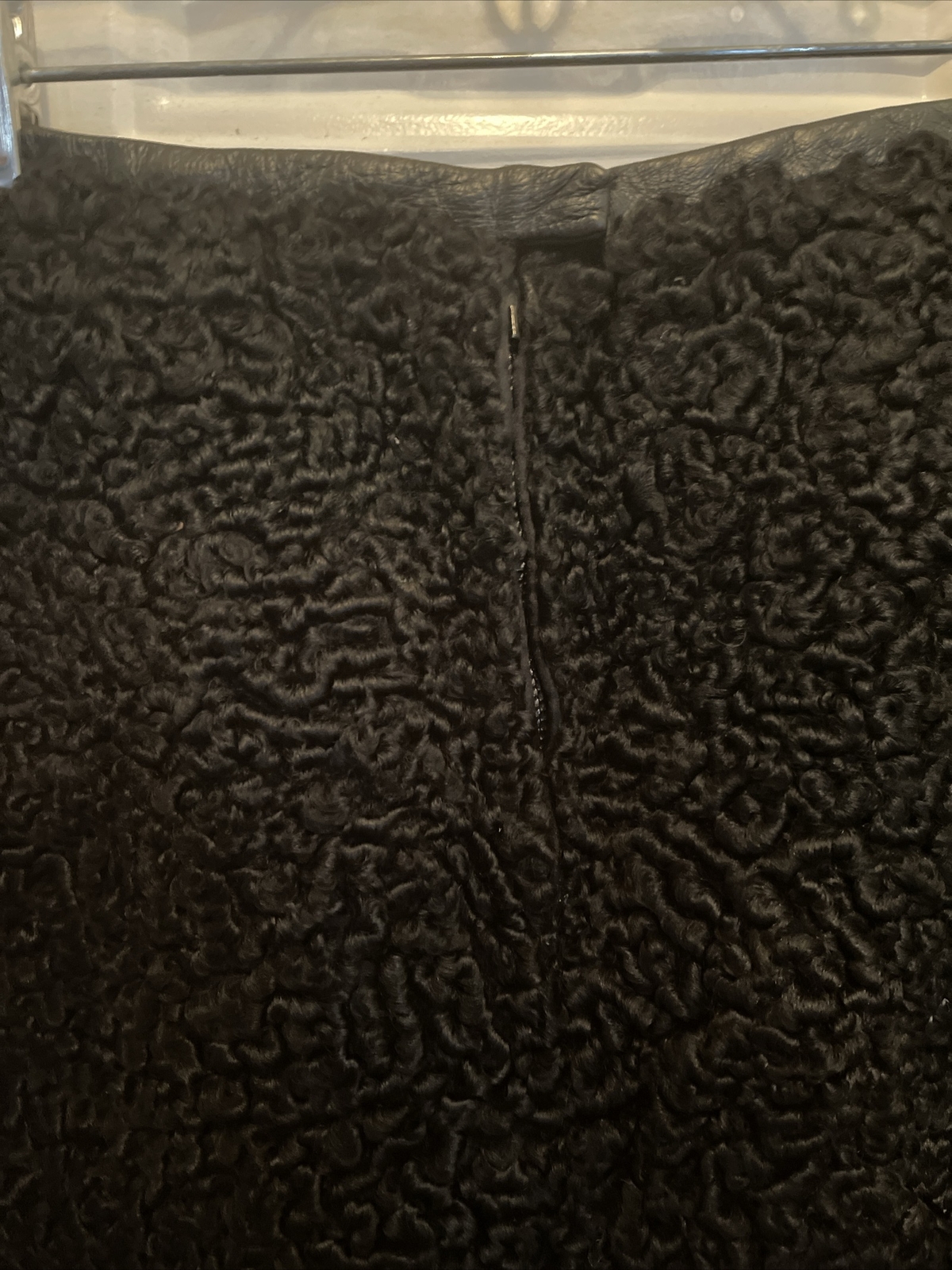 Curly Persian Lamb Wool Skirt