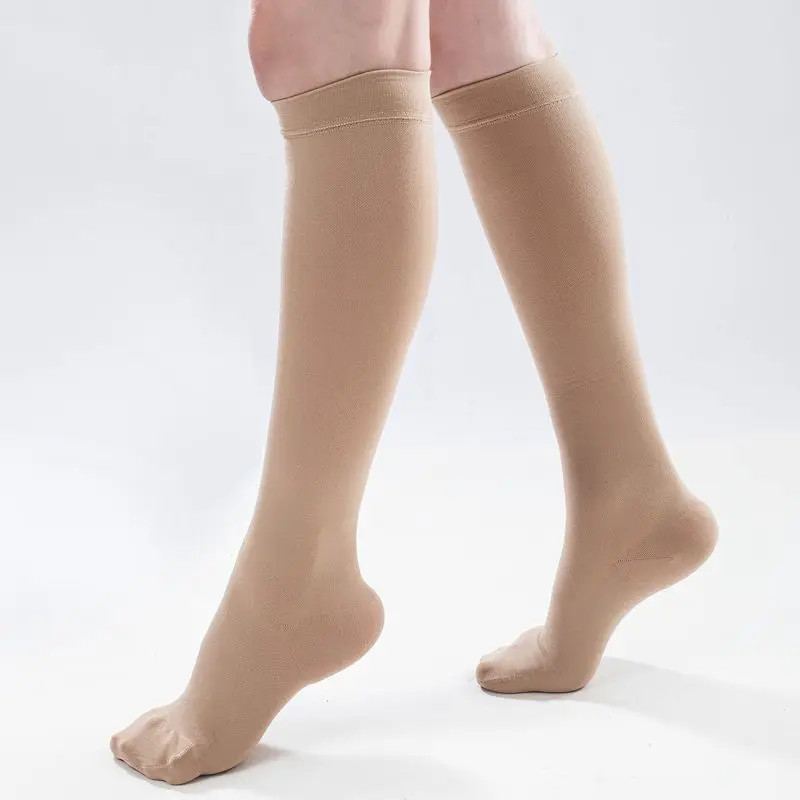 Legbeauty 34-46mmHg Medical Knee High Compression Socks Stretch Closed Toe