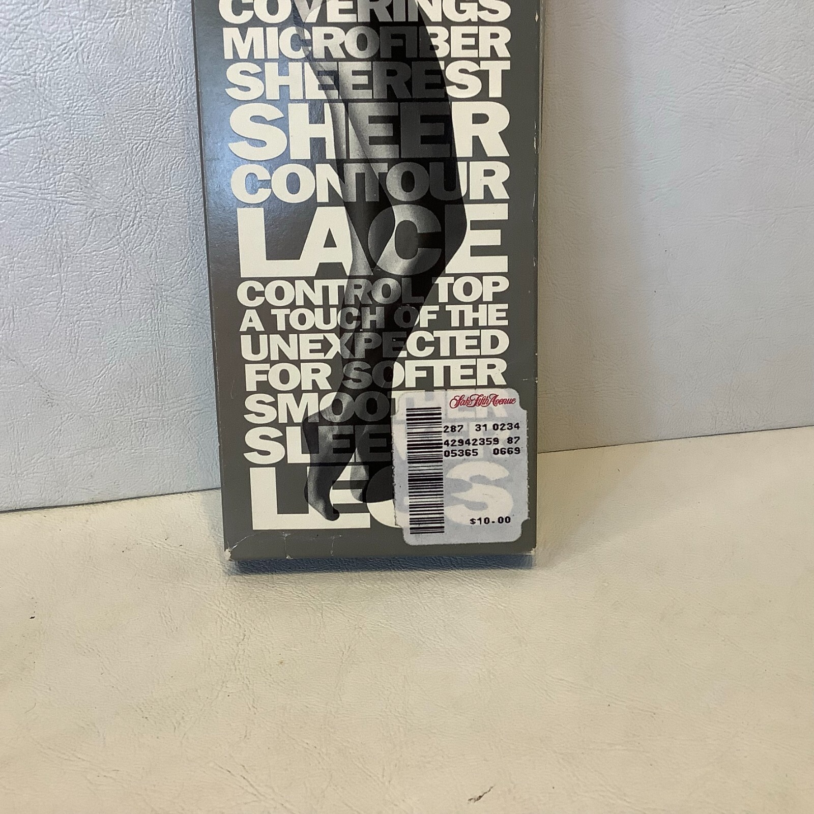 Vintage 1992 DKNY Microfiber Control Top Pantyhose Style 669 #3240-04 Black