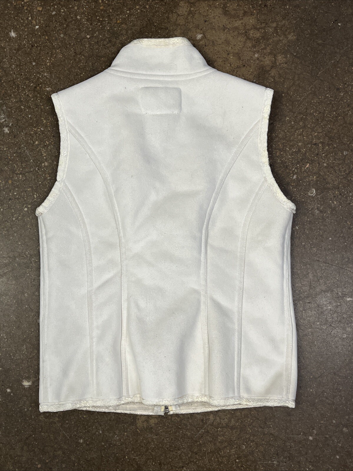 Vtg RALPH LAUREN Palomino Women Faux Suede/Sherpa Vest Cream Colored – Sz Small