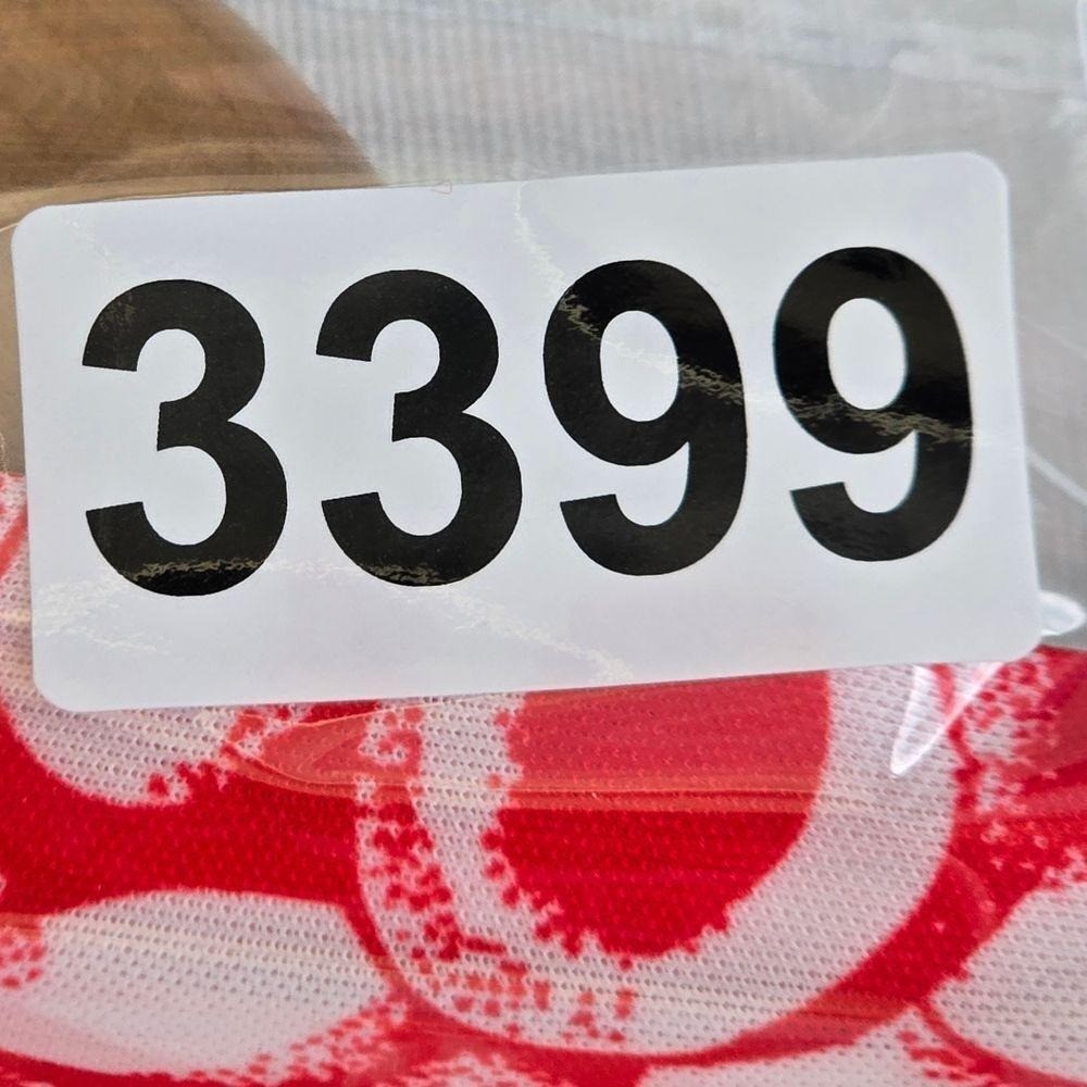 Haband For Her Vintage Red White Geometric Circle Print Midi Dress Womens XL