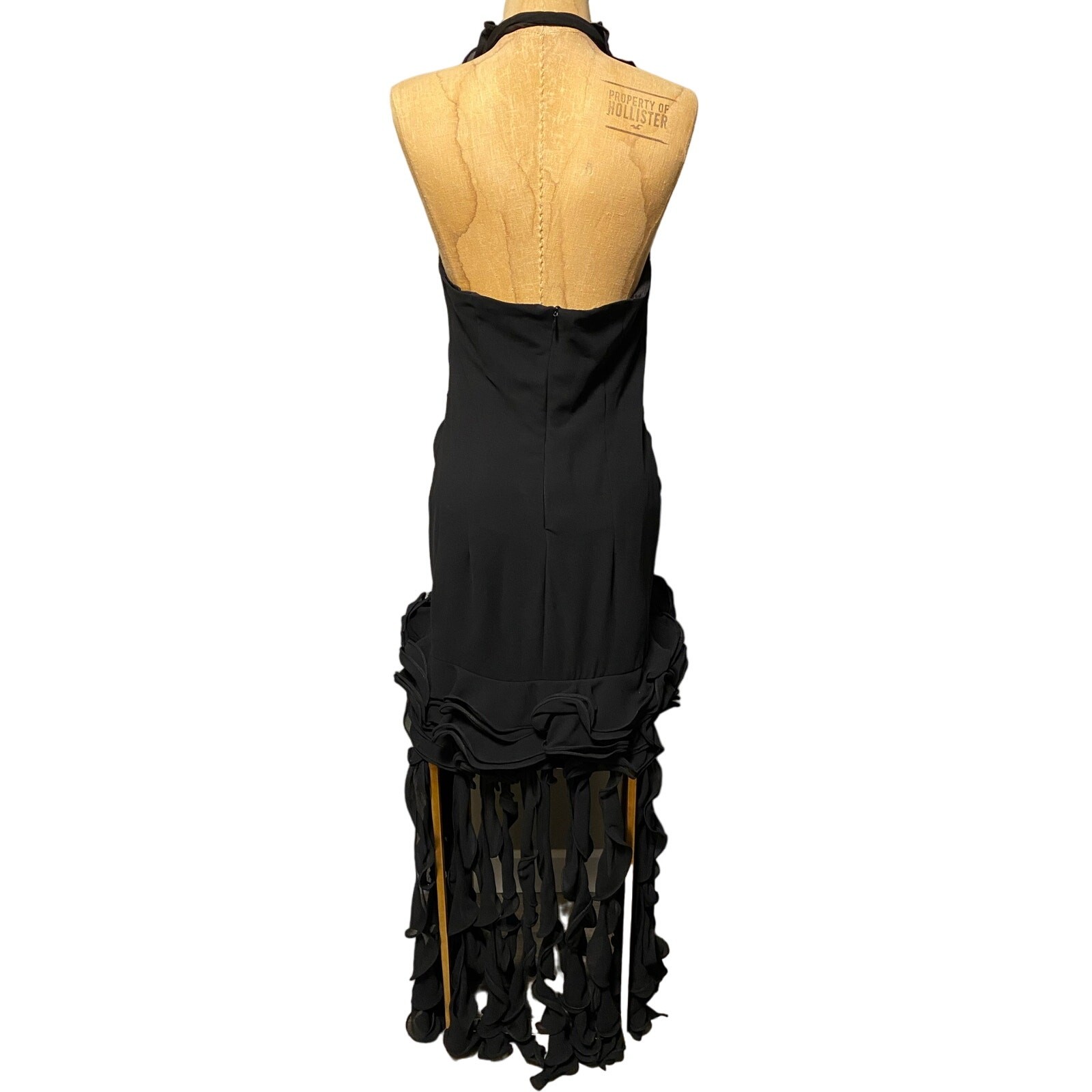Stunning! Vintage 1990s Marsoni sz 6 Black Cocktail Dress Gown