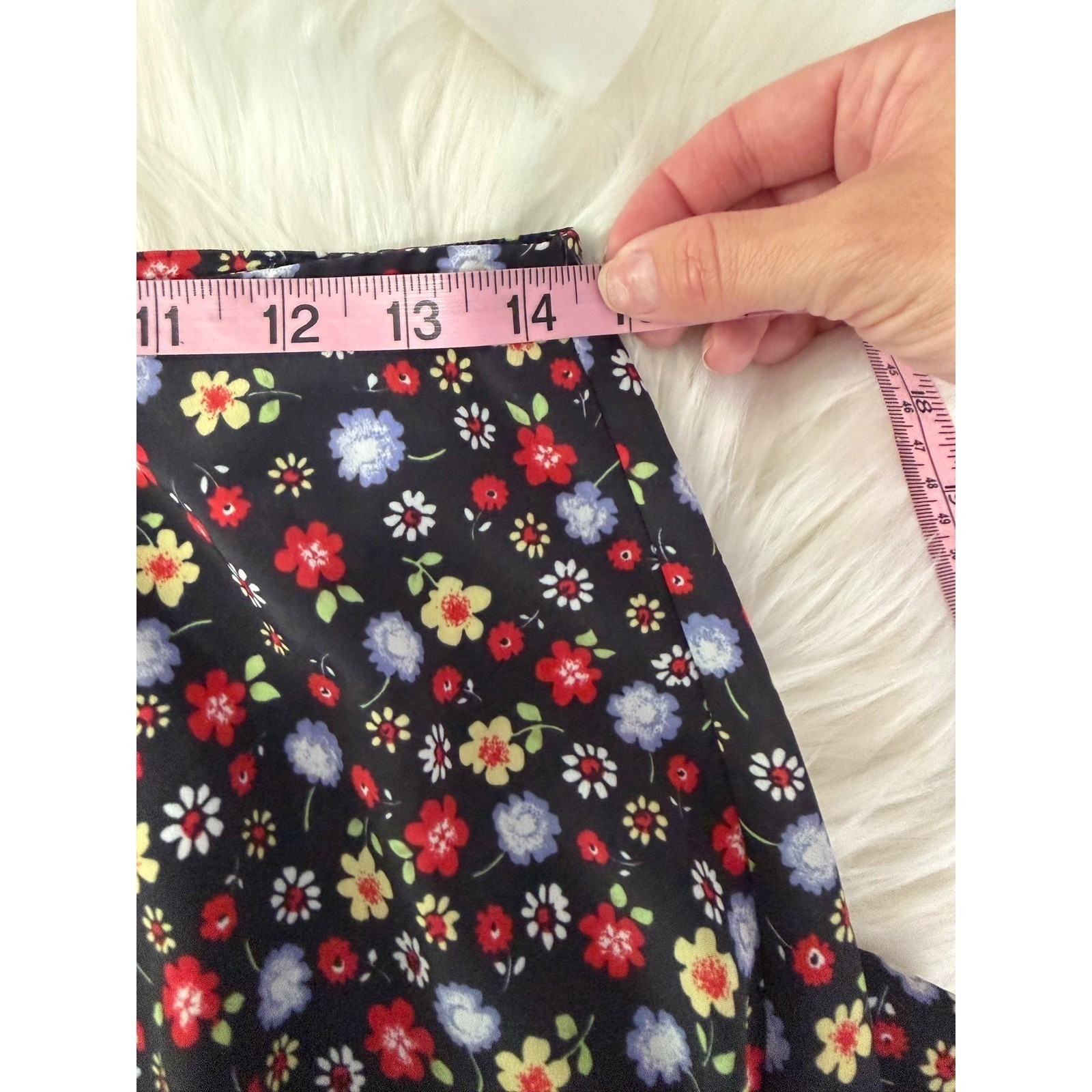 Vintage 80’s-90’s – Floral Midi Maxi Straight Skirt Cottagecore Whimsy