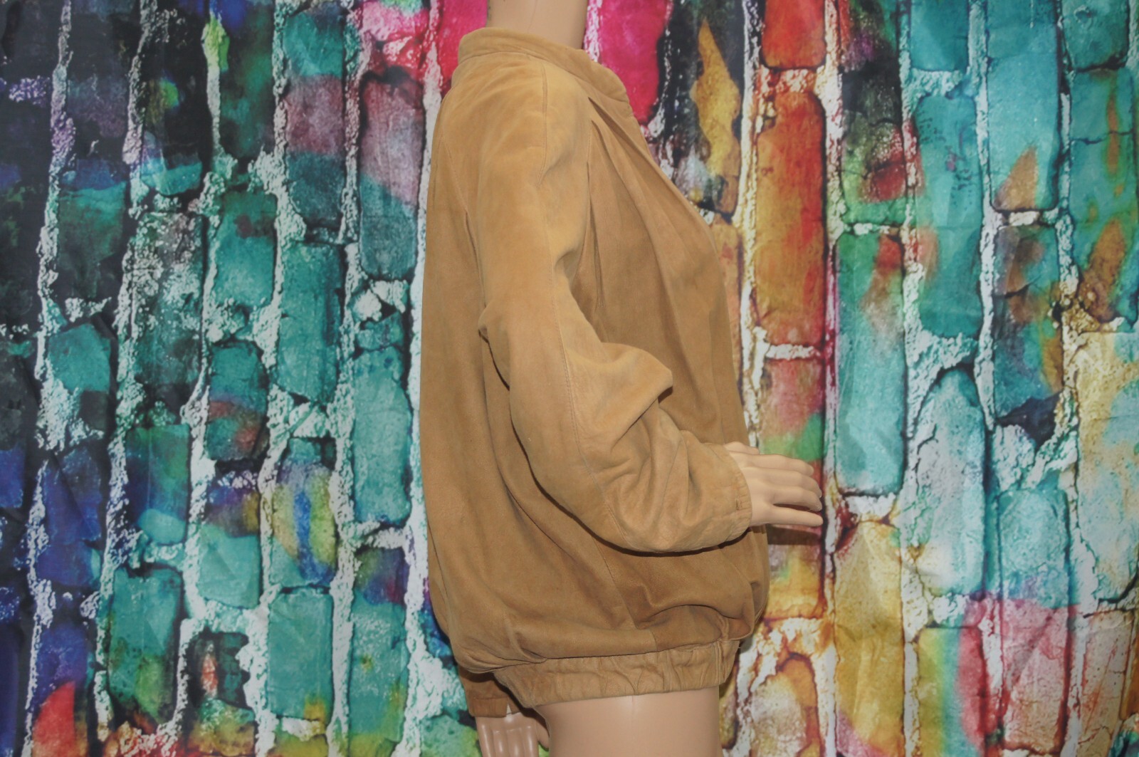 Vintage Jacobson’s Tan Leather Blouson Jacket size 10