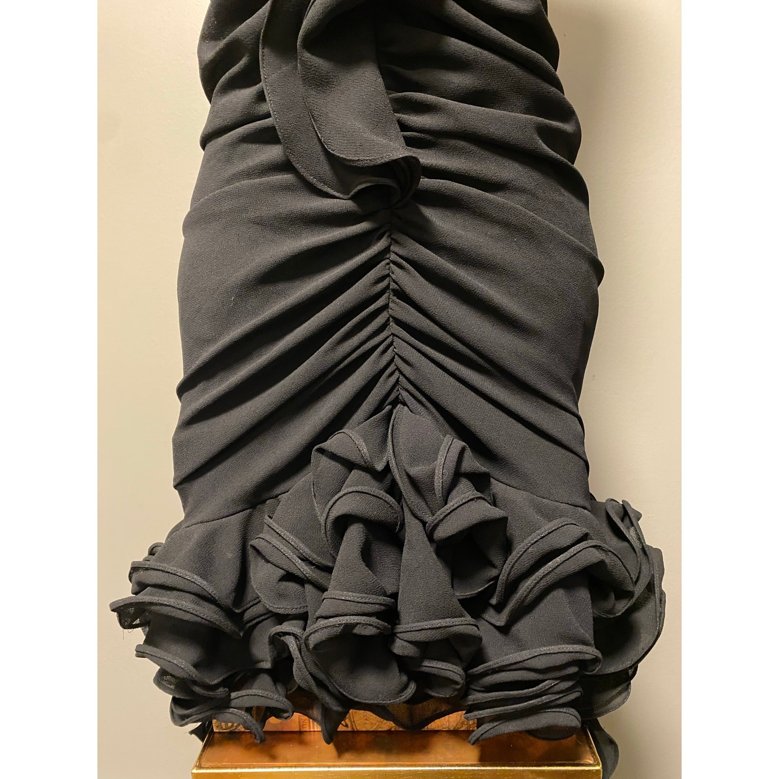 Stunning! Vintage 1990s Marsoni sz 6 Black Cocktail Dress Gown