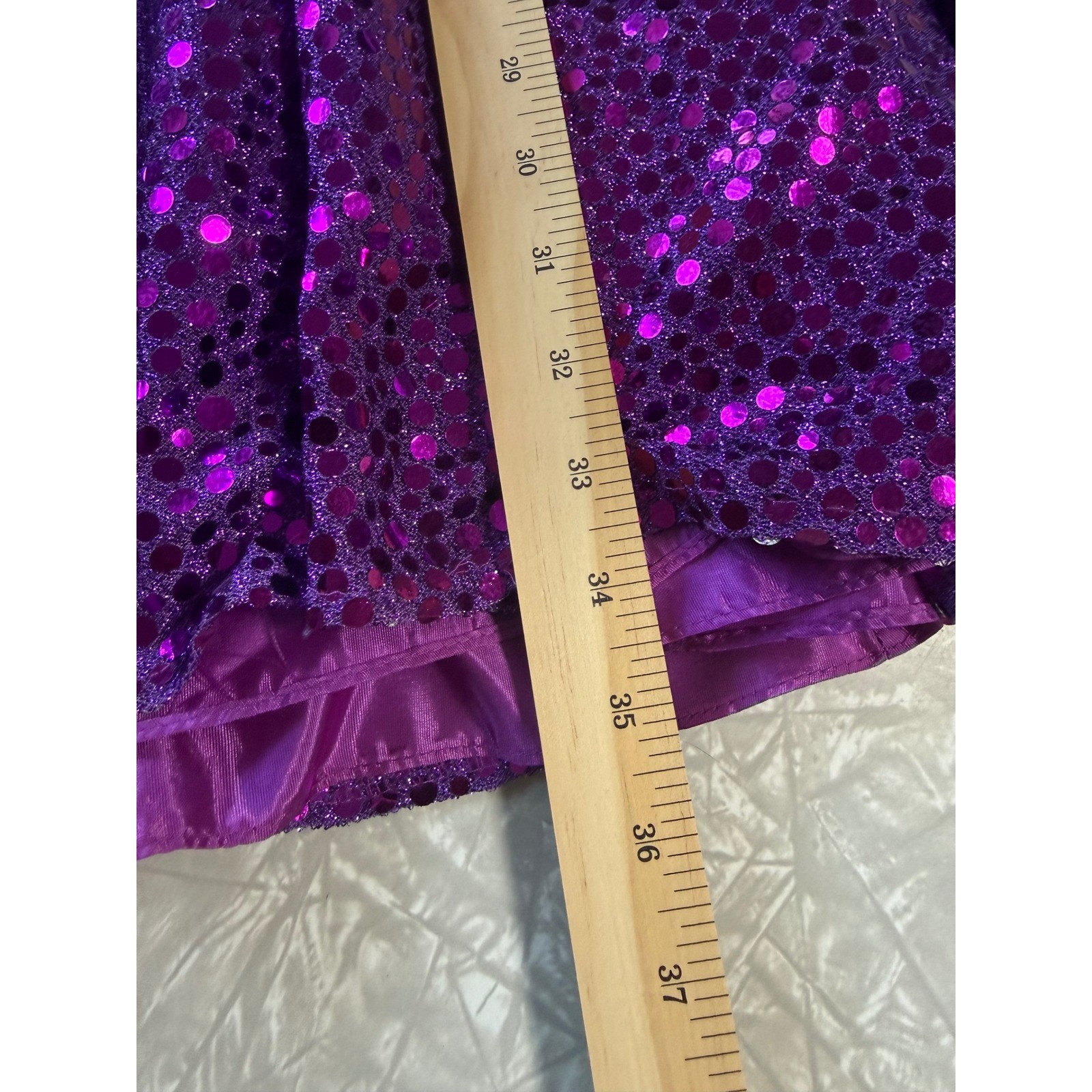 Vintage Flirtations Alfred Angelo Purple Sequin Halter Dress Prom Party USA