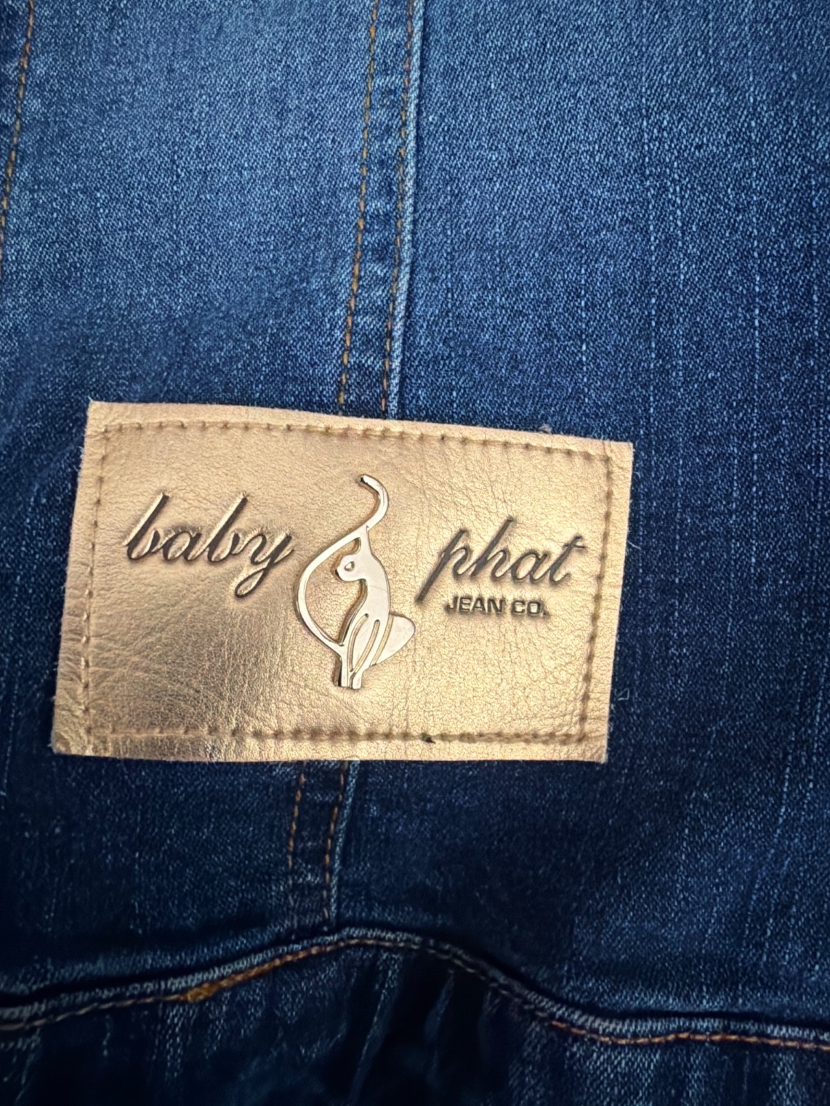 Vintage 90s Y2K Baby Phat Jean Co Denim Jean Jacket – Size S