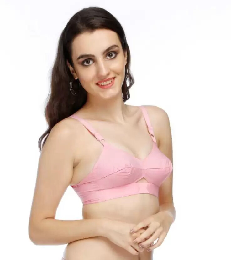 Encircled Bullet Bra Organic Cotton-Round Stitch Full Coverage Vintage Retro Bra