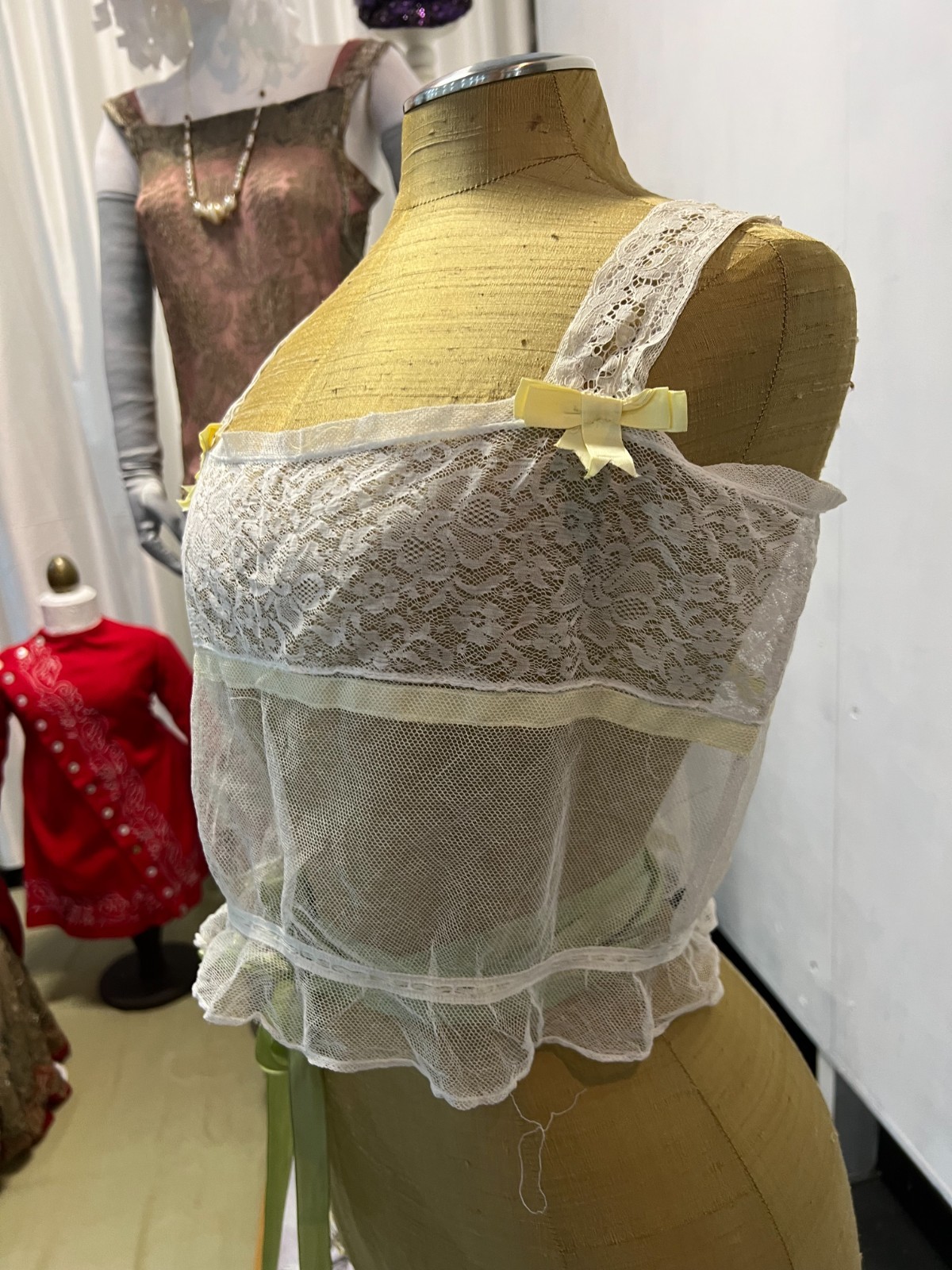 Antique lingerie. European-made corset, circa 1910–1920.