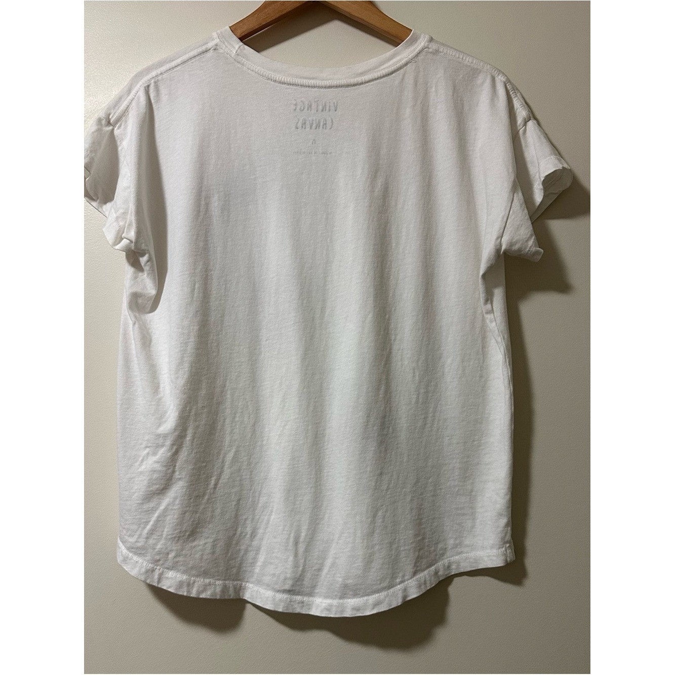 Vintage Canvas Tiger Tee in White. Size M