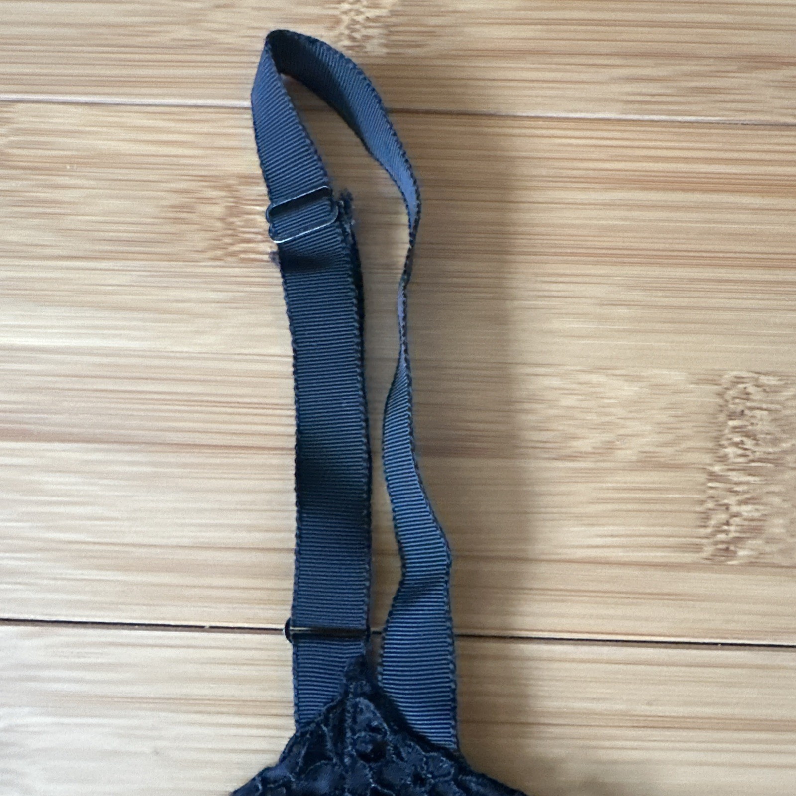 Vintage 1950s Barbizon Colette Crepe Remarque Womens Slip sz 18 Black Satin Lace
