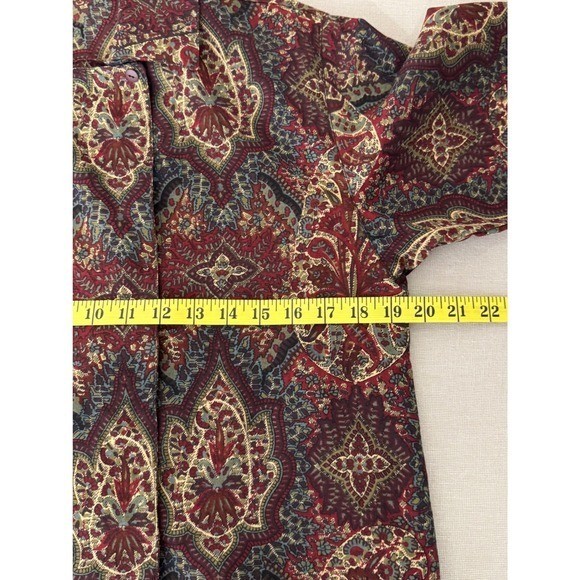 Vintage Liberty of London Wool Blouse Size 12 Paisley