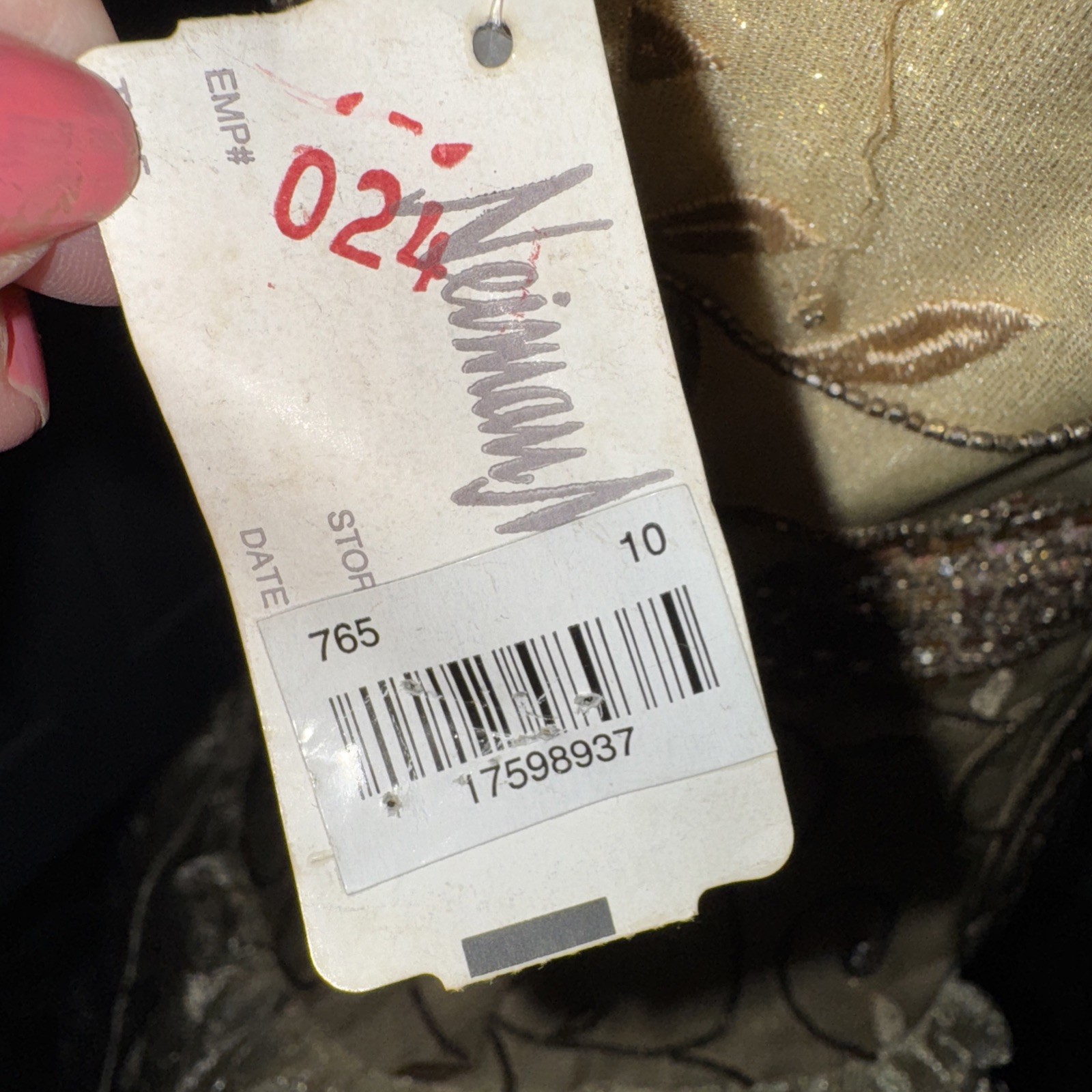 VTG NWT $5K MICHAEL CASEY COUTURE NEIMAN MARCUS GOLD STRAPLESS GOWN DRESS 10
