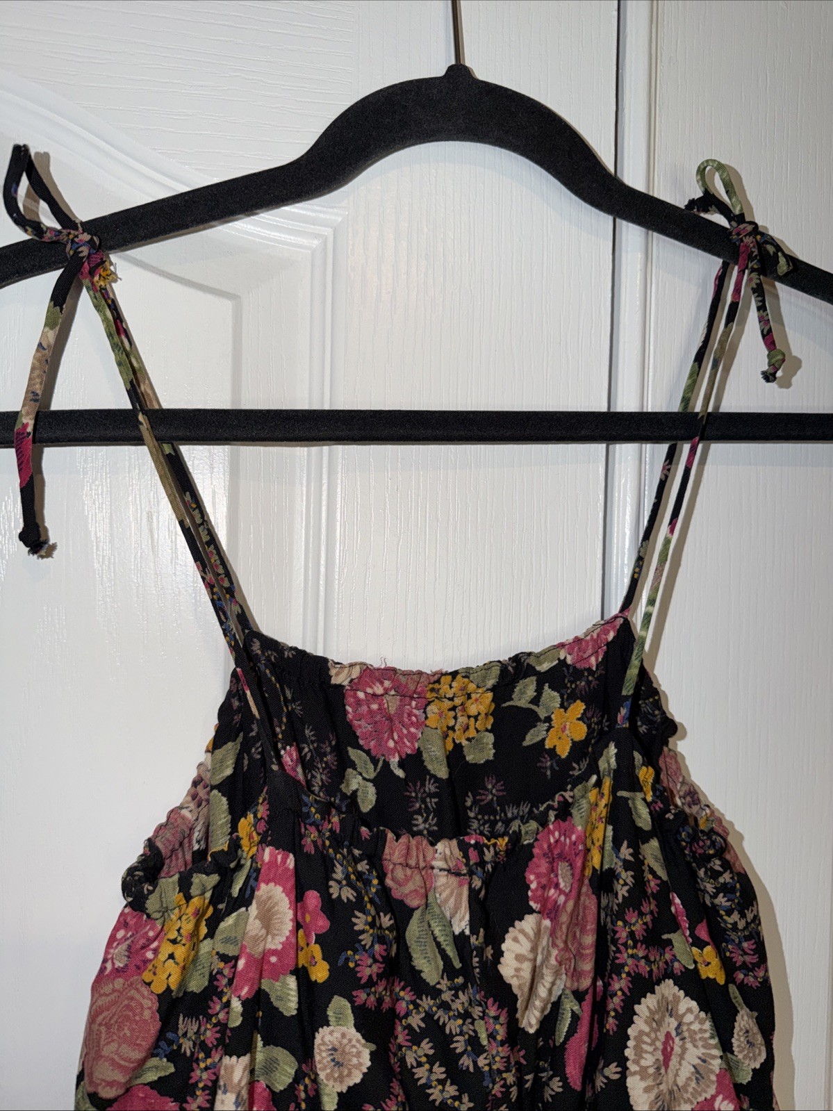 Vintage International Ladies Garment Workers Union Womens Dark Floral Mini Sz 9
