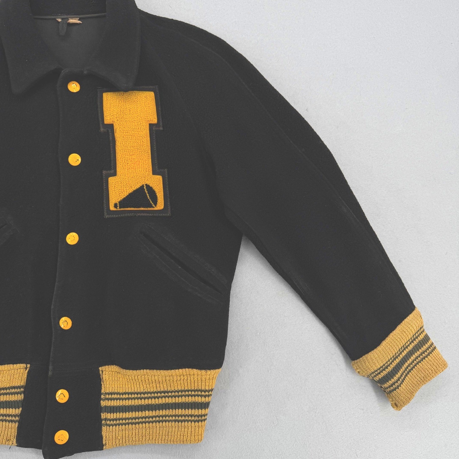 Vintage 1960’s Varsity Cheer Letterman Jacket Display Piece Itasca ISD Texas