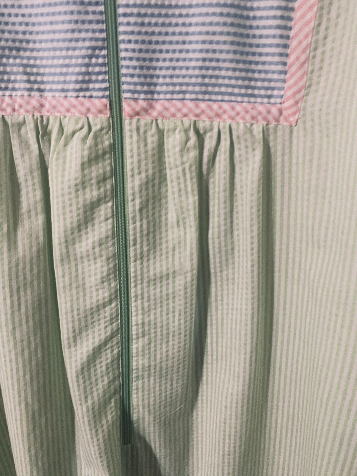 Go Softly April Robes Multi-Colored Pastel Patio Nightgown Country MEDIUM EUC