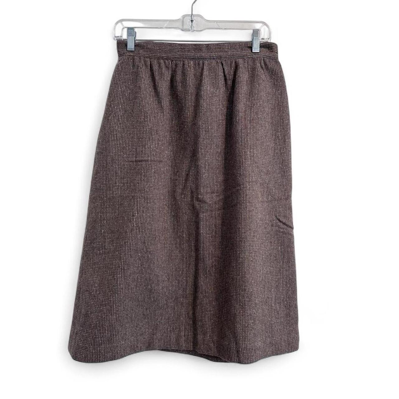 Grand Tier Vintage 80s 90s Tweed Pencil Skirt Size 12 Minimalist Office Siren